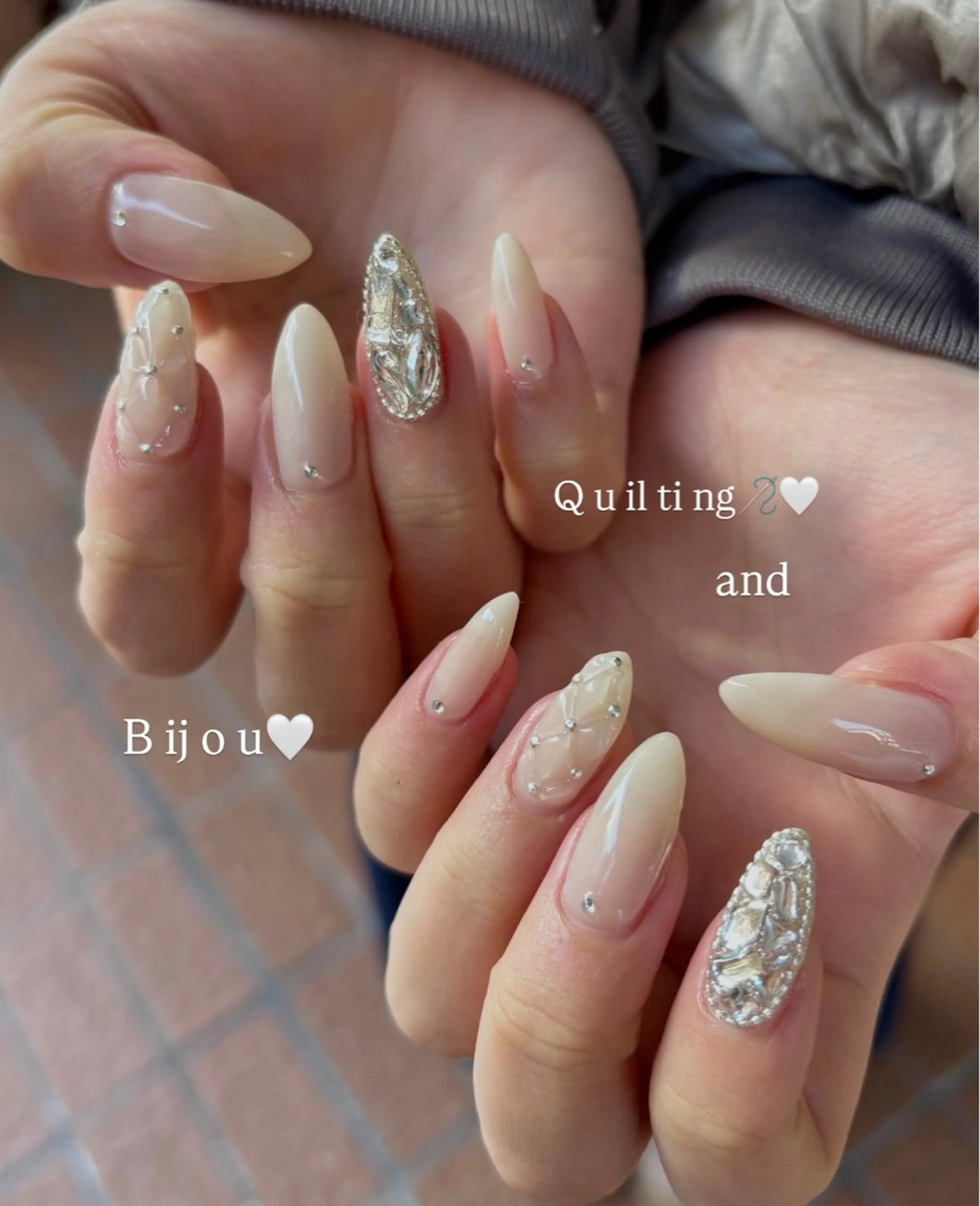 ネイル ストーンネイル ハンドネイル Ballie/ Mizukiのネイルデザイン