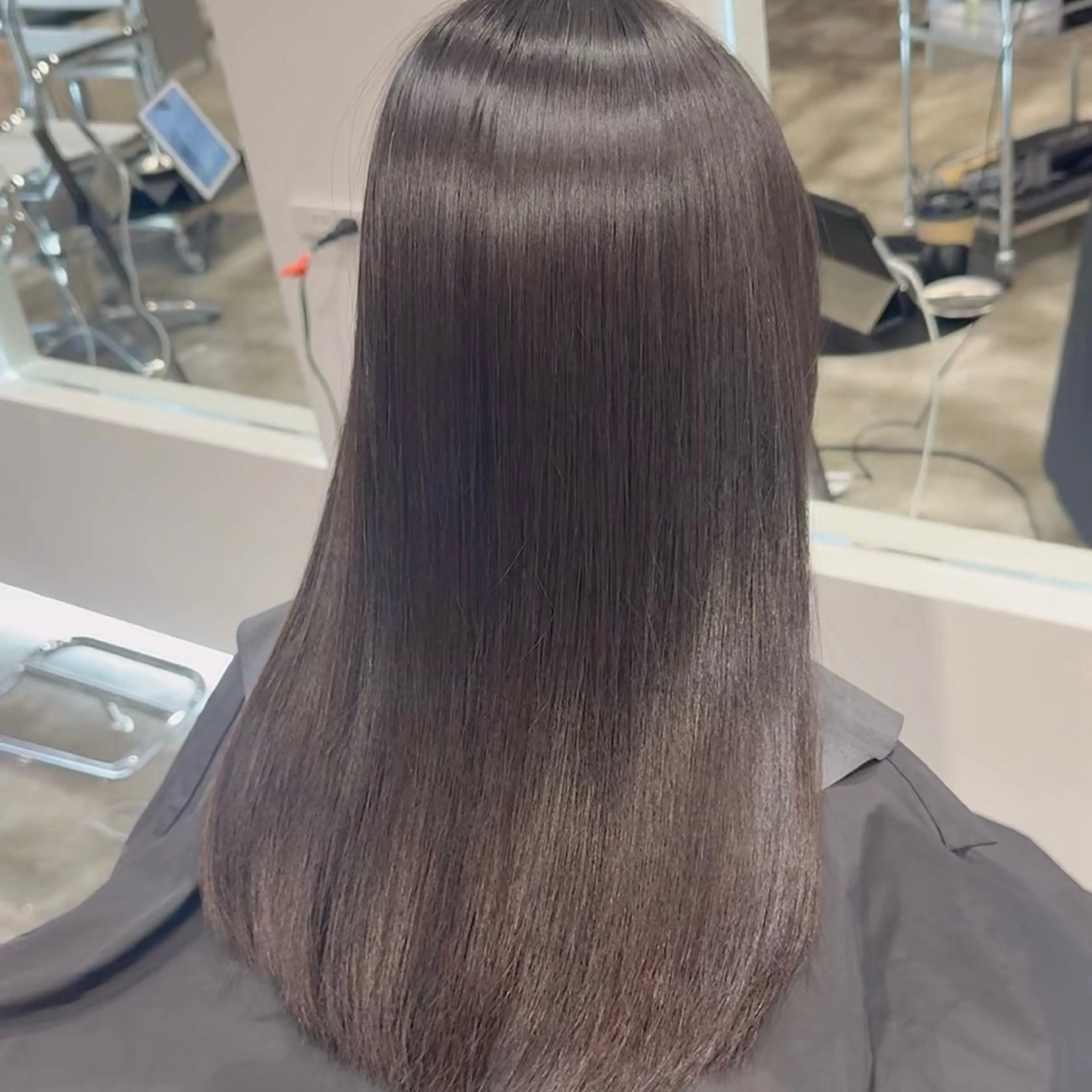 ロング 縮毛矯正/モテカラー /ａｉｋｏ/原宿のヘアスタイル