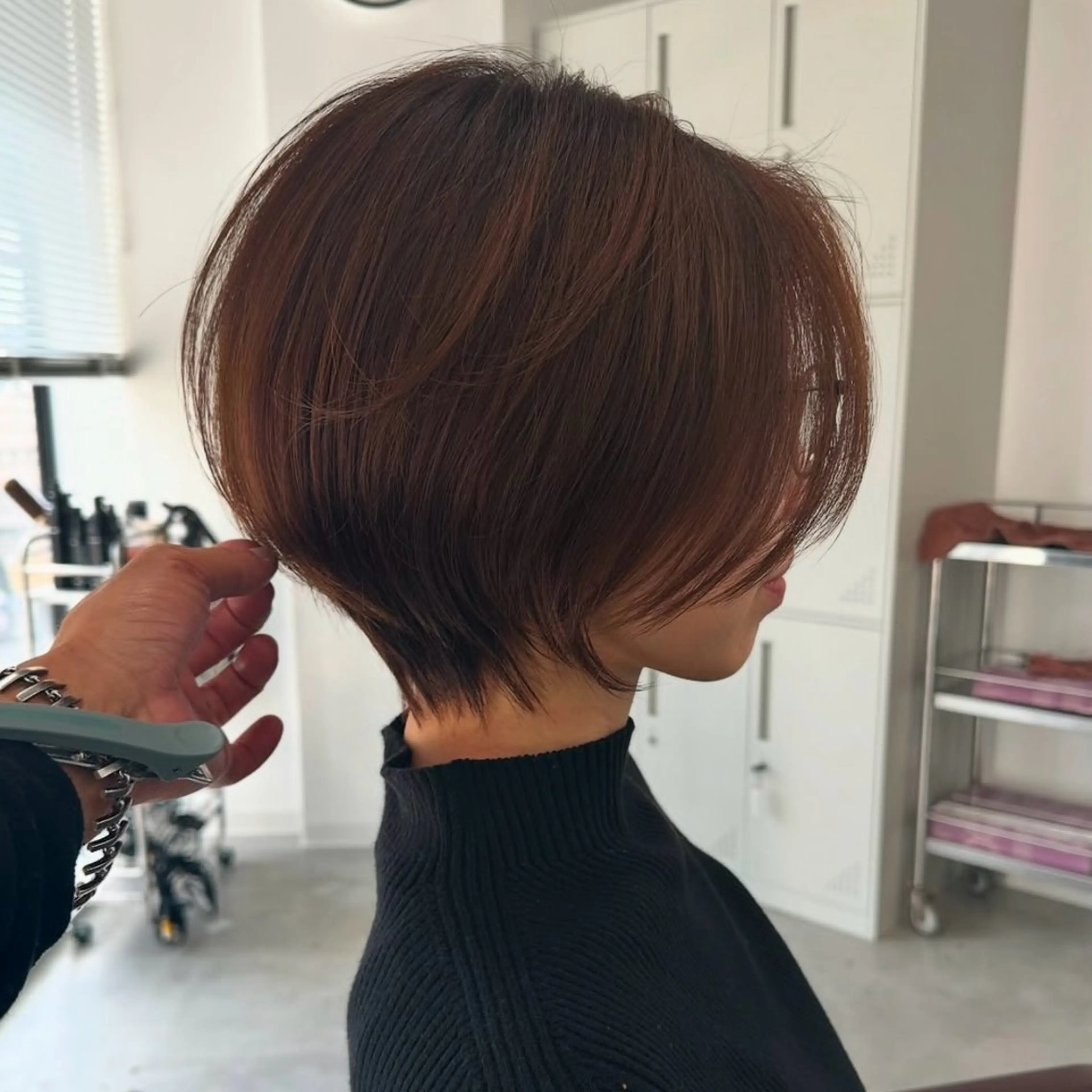 ショート カラー 透明感ワンカラー梅田 ダブルカラー/川上のヘアスタイル