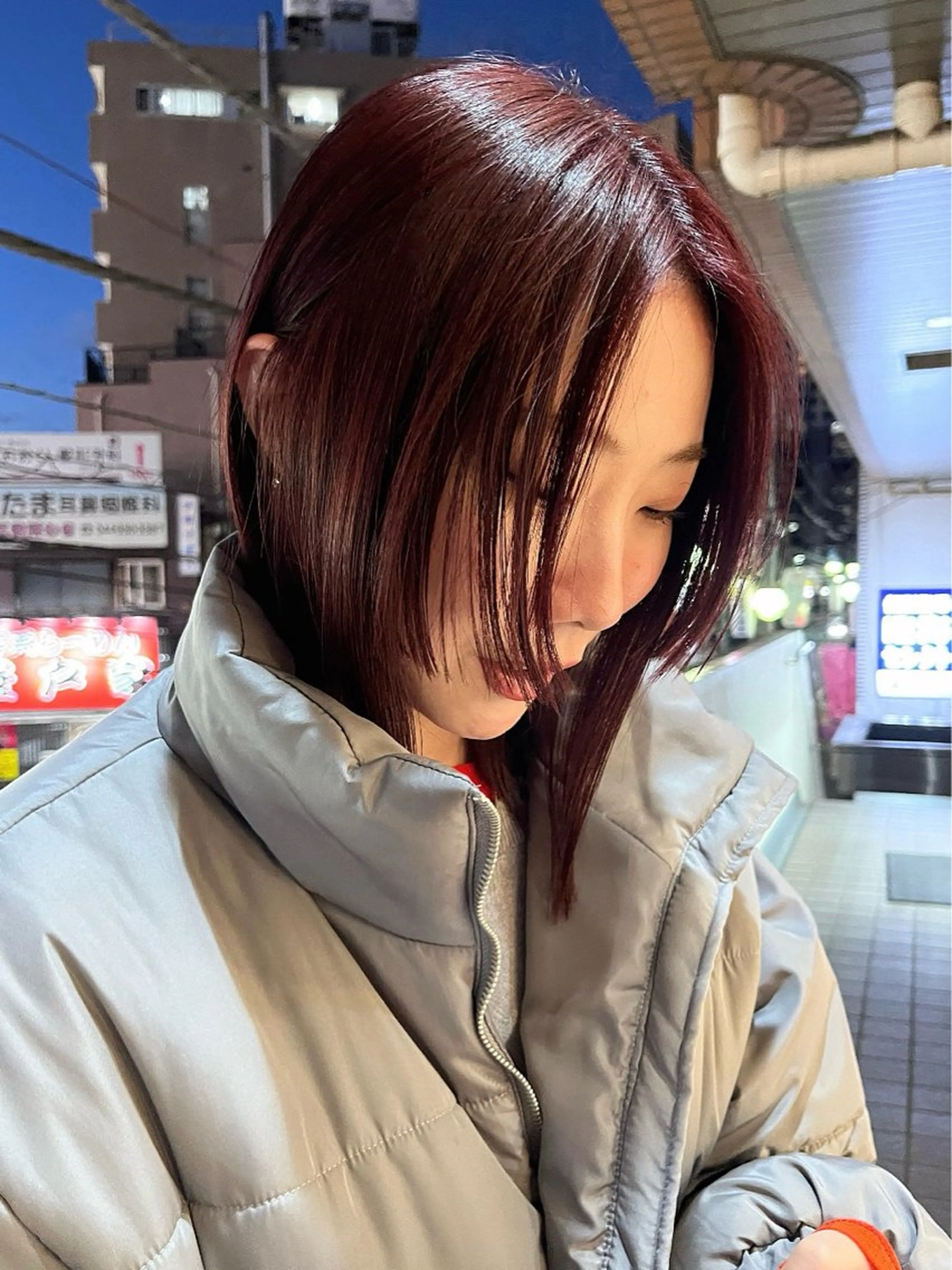 ミディアム ヘアカラー Vicky オリーブ メンズカジュアルのヘアスタイル