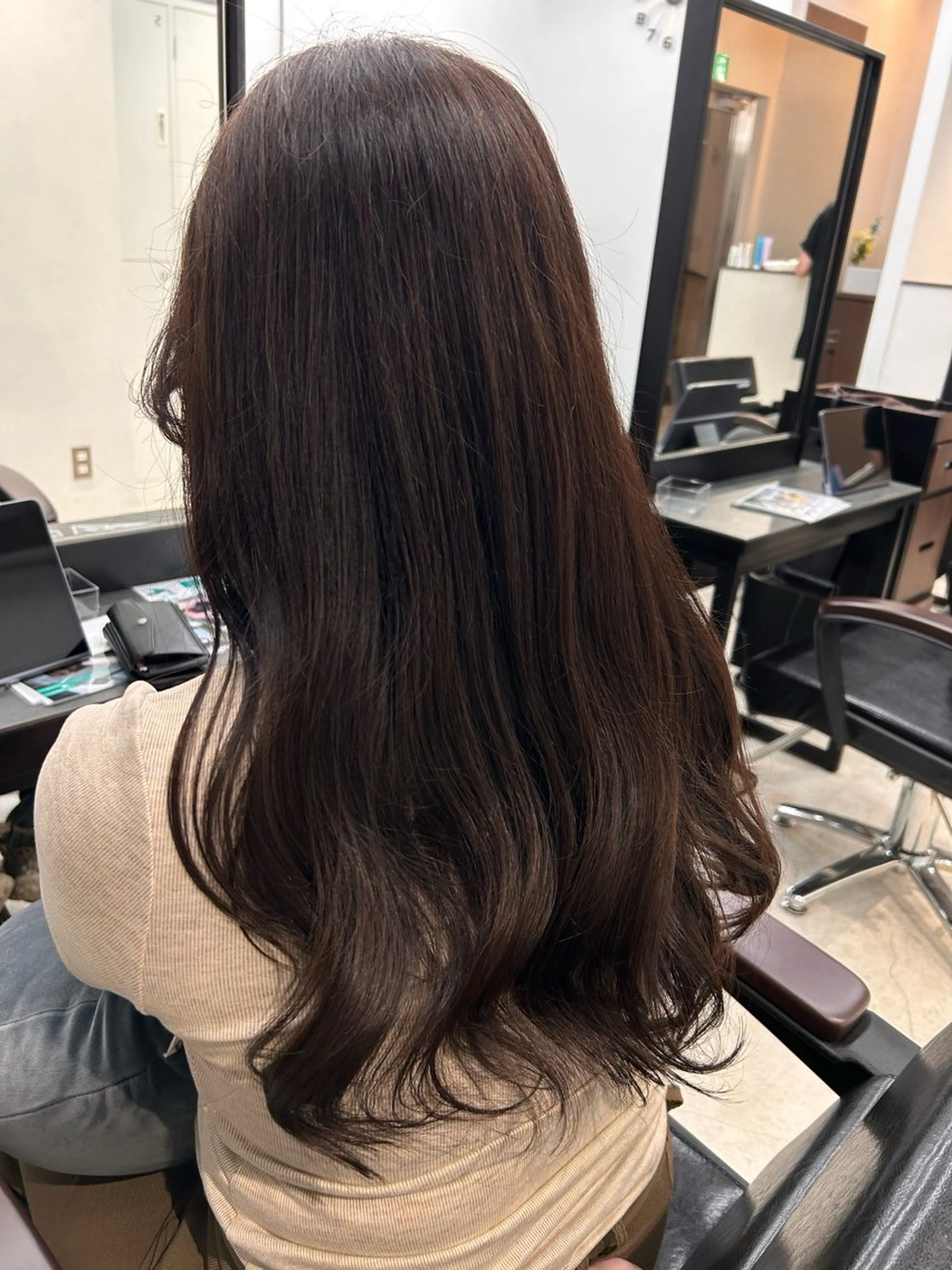 ロング カラー ブラウンカラー チョコレートブラウン ヘアカラー ボブ/暖色カラー 🎧 kei 🎀のヘアスタイル