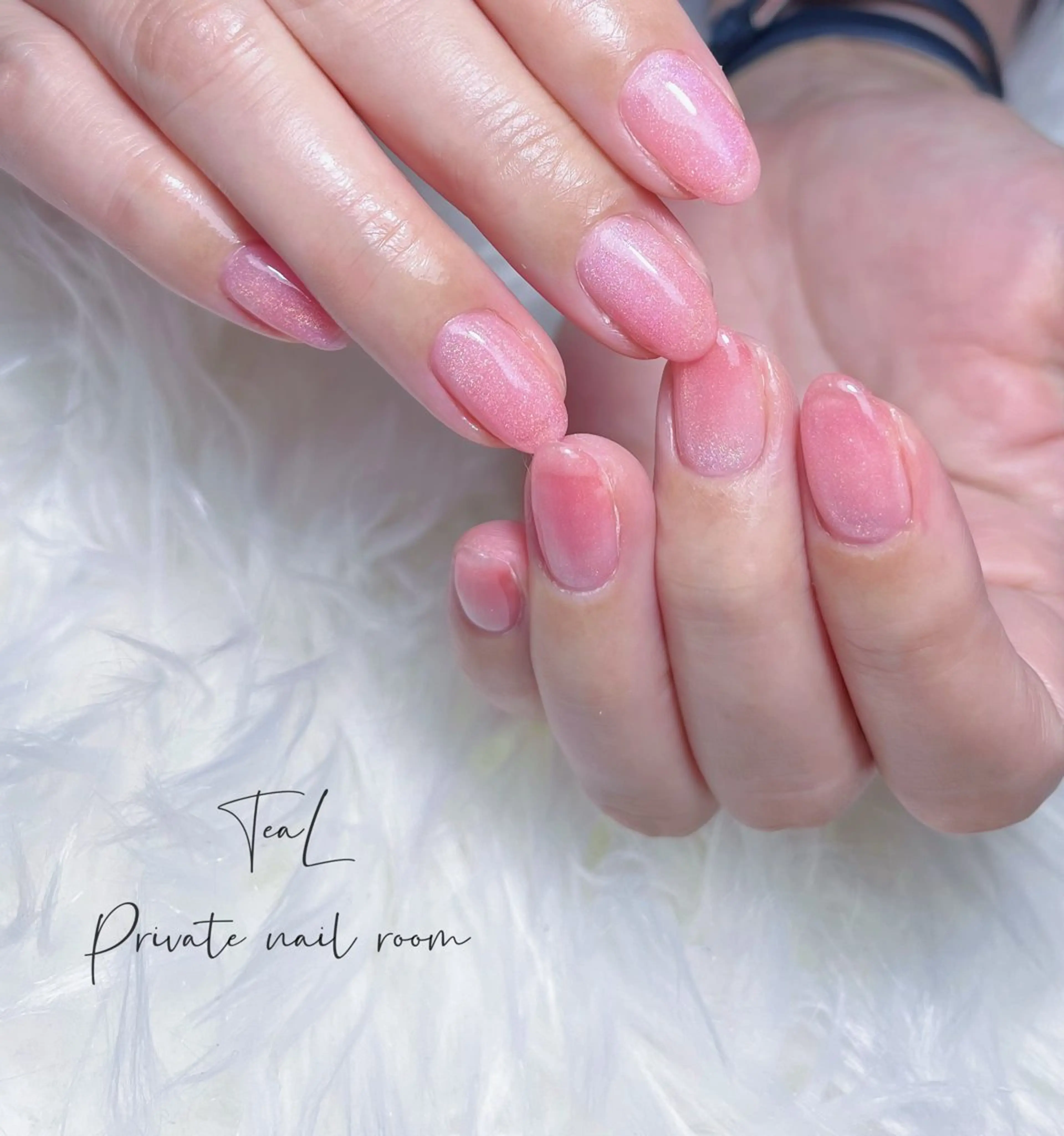 ネイル マグネットネイル シンプルネイル ハンドネイル TeaL nailのネイルデザイン