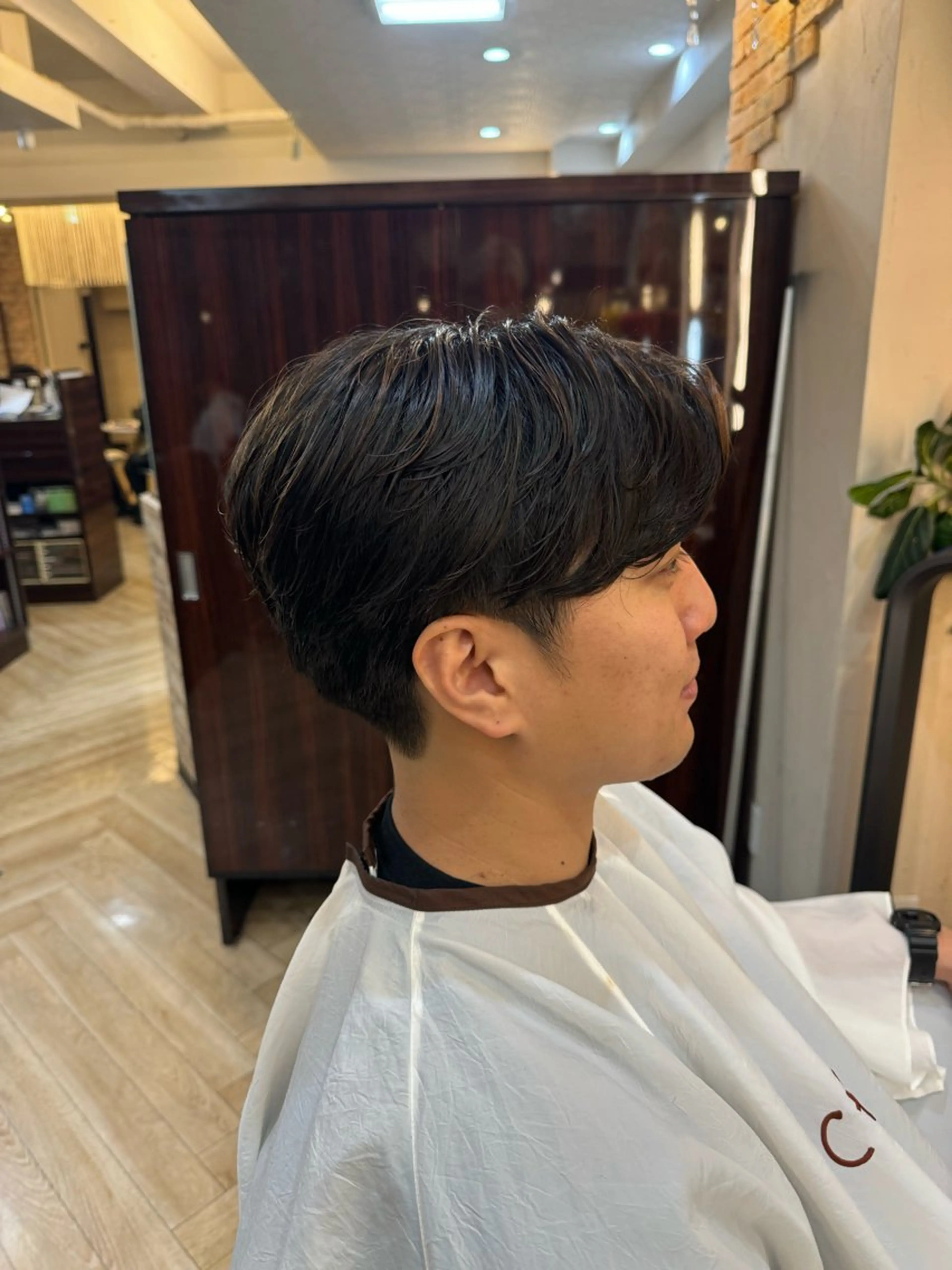 ショート メンズ メンズパーマ 刈り上げ カットモデル募集長澤 拓弥のヘアスタイル