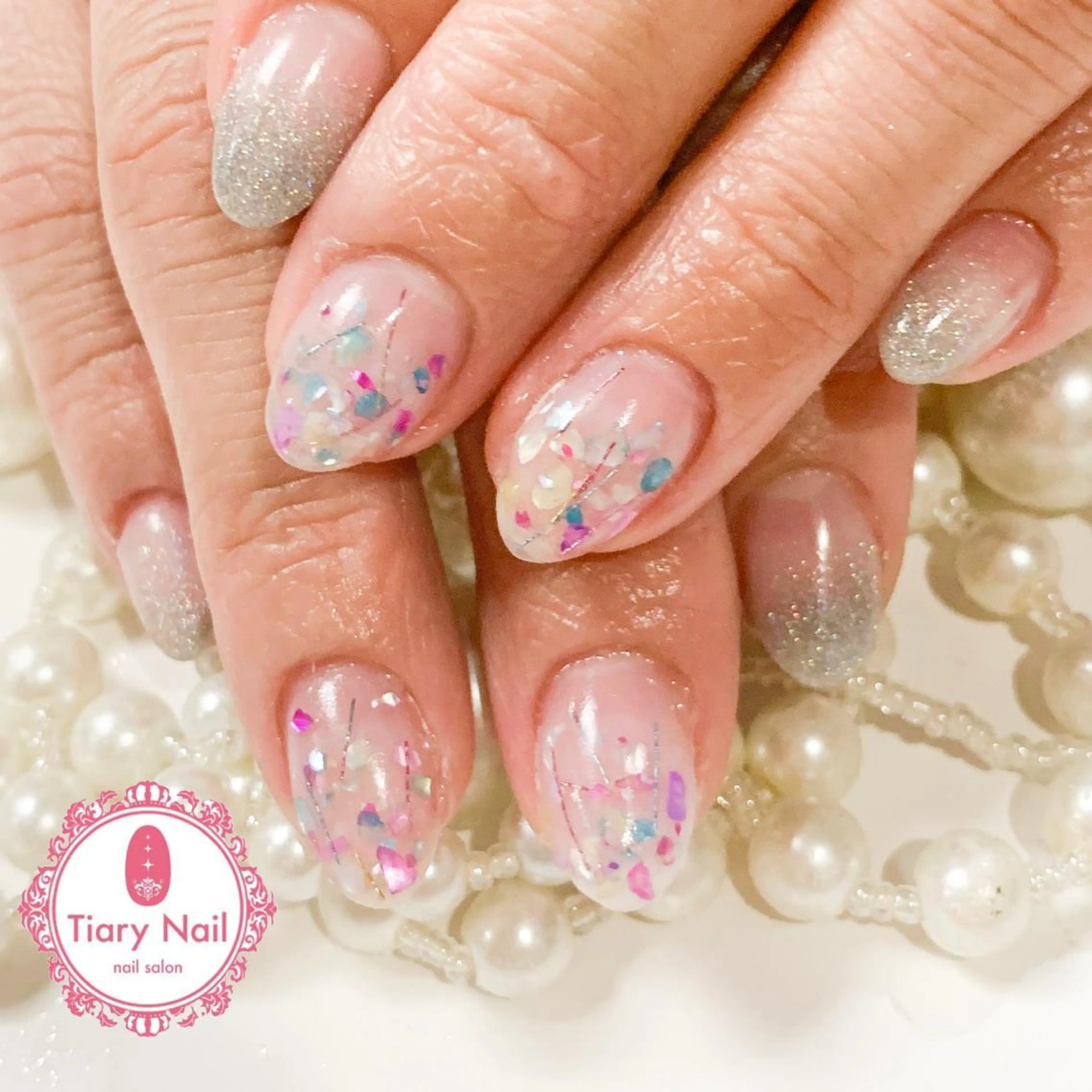 ネイル 💗🪽Tiary Nail🪽💗のネイルデザイン