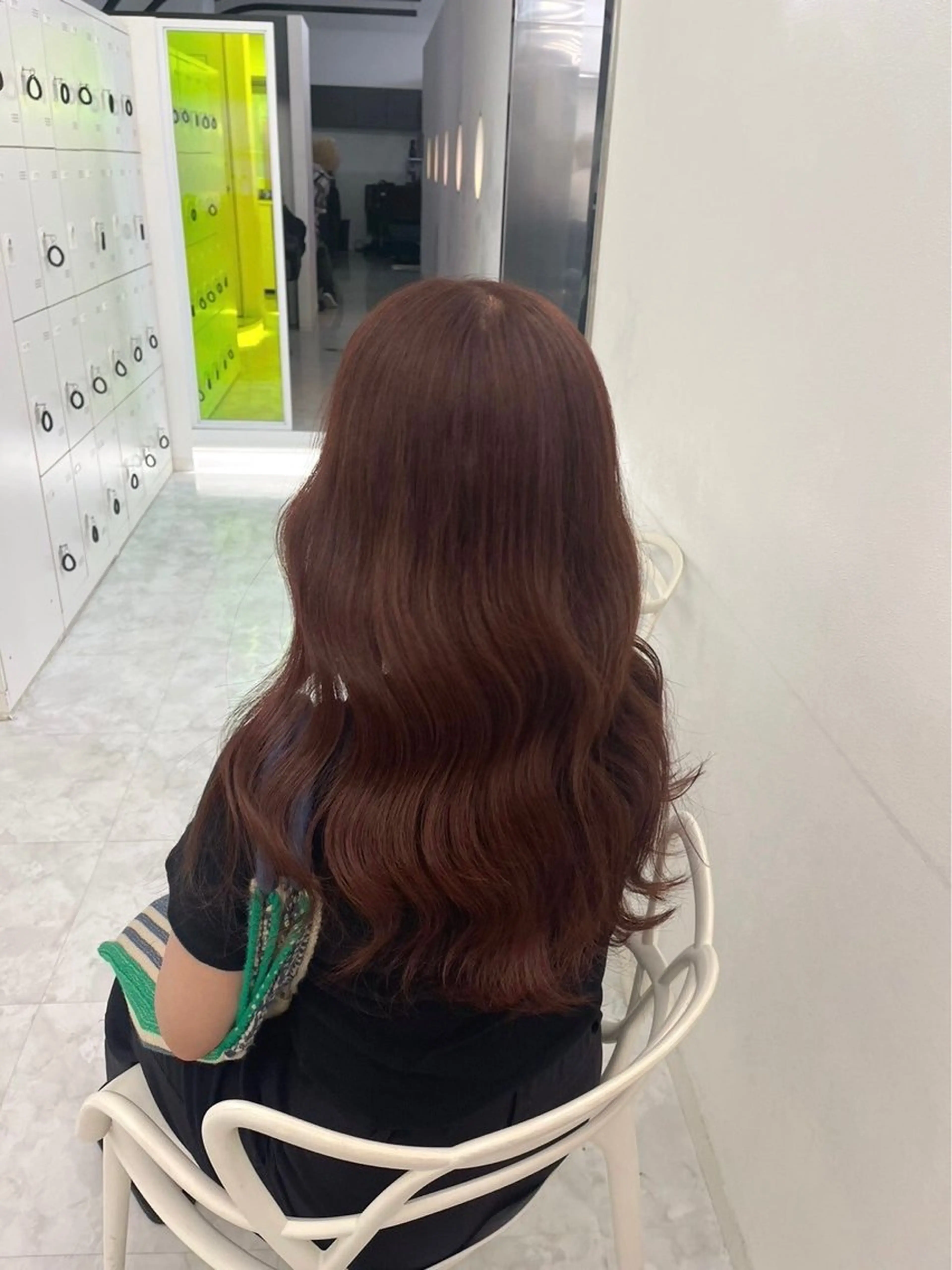 セミロング カラー ヘアアレンジ Ryo横浜韓国ヘア/ 曲がる縮毛矯正特化のヘアスタイル