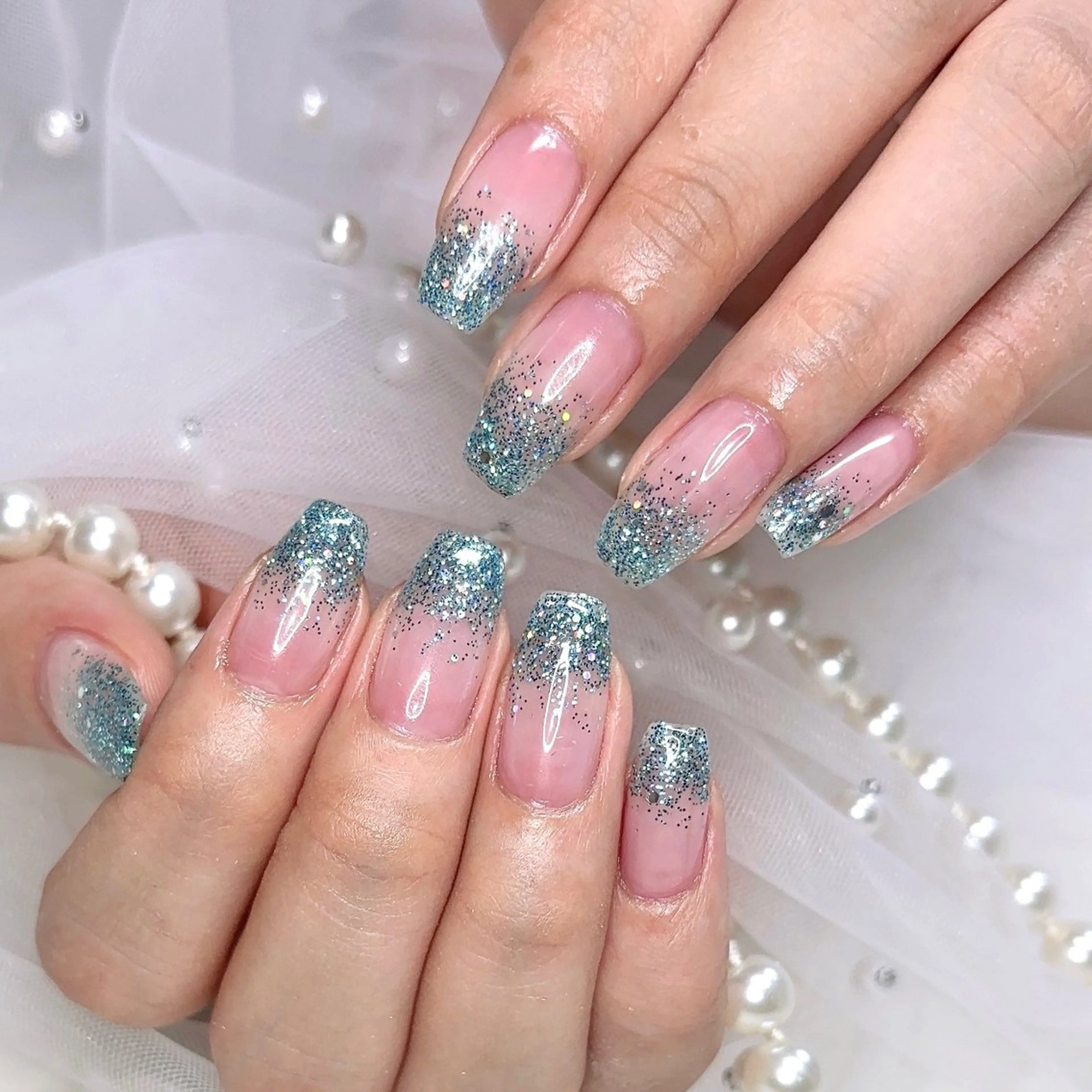 【ハンド💅🏻】ワンカラーorラメグラデーションの写真