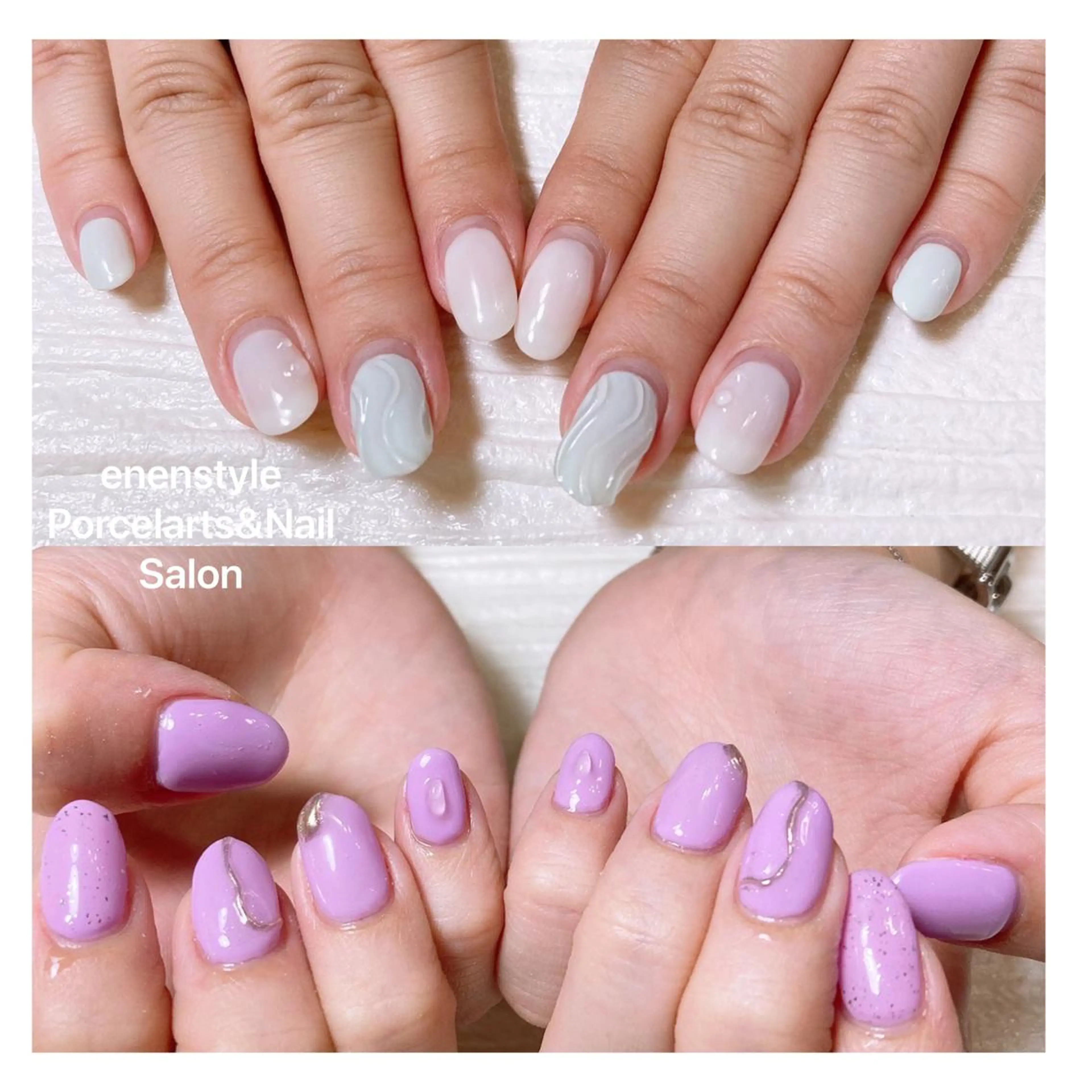 ミディアム ネイル ハンドネイル 👑enen style👑のネイルデザイン