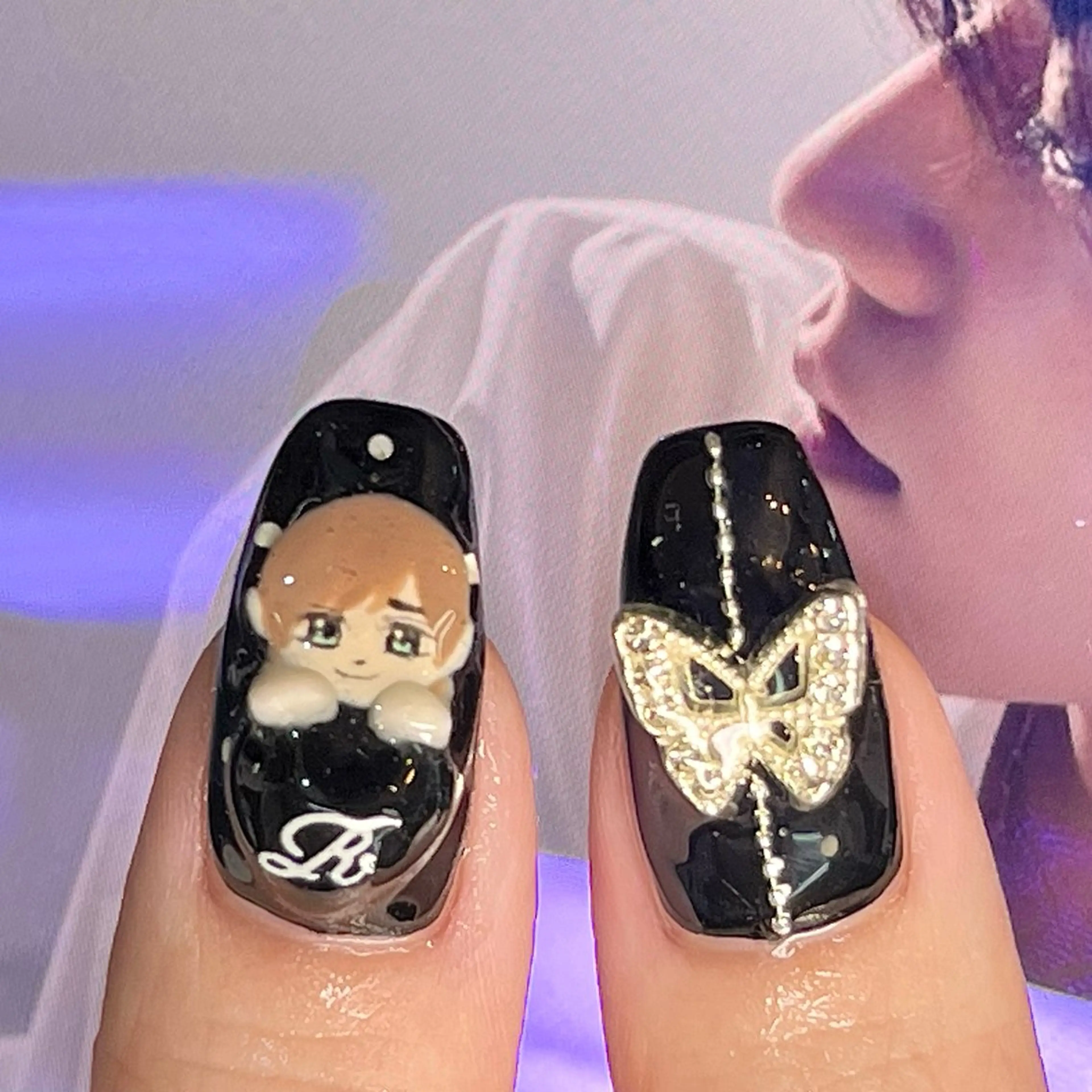 ネイル ハンドネイル Queen nail 北堀江 ASUKAのネイルデザイン