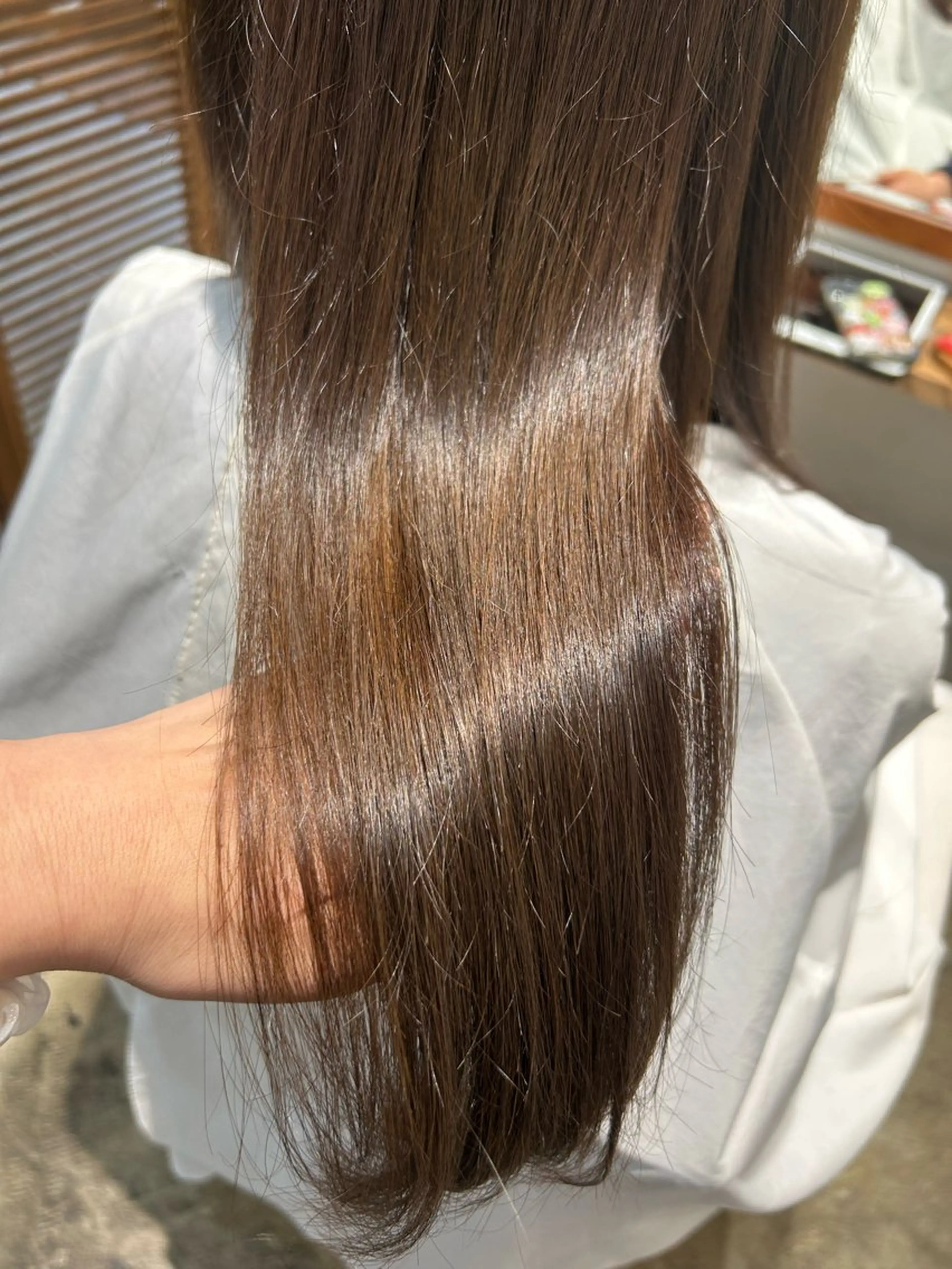 ロング カット ヘアカラー トリートメント 永幡 早百合のヘアスタイル