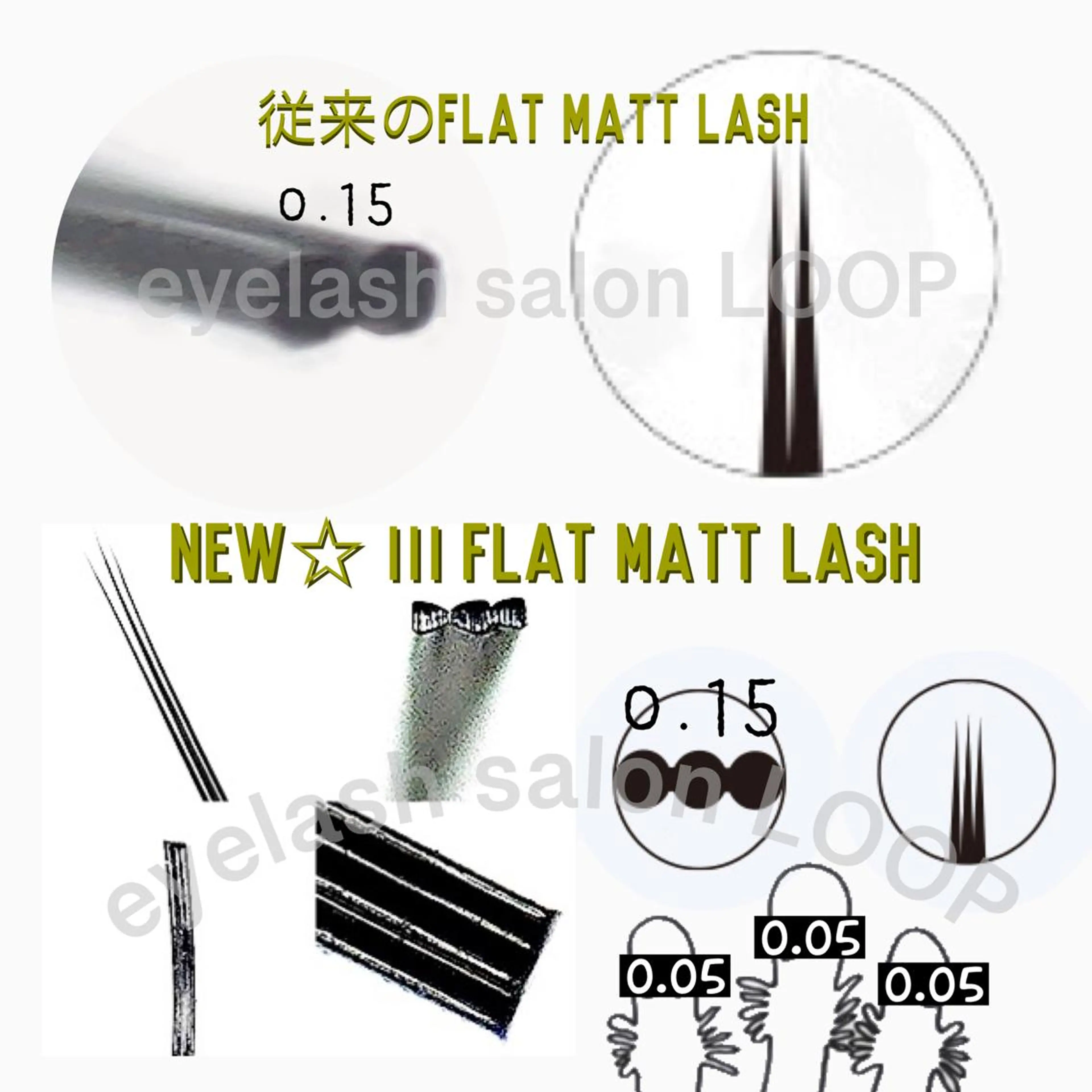 マツエク・マツパ フラットラッシュ eyelash salonLoopꨄのマツエク・マツパデザイン