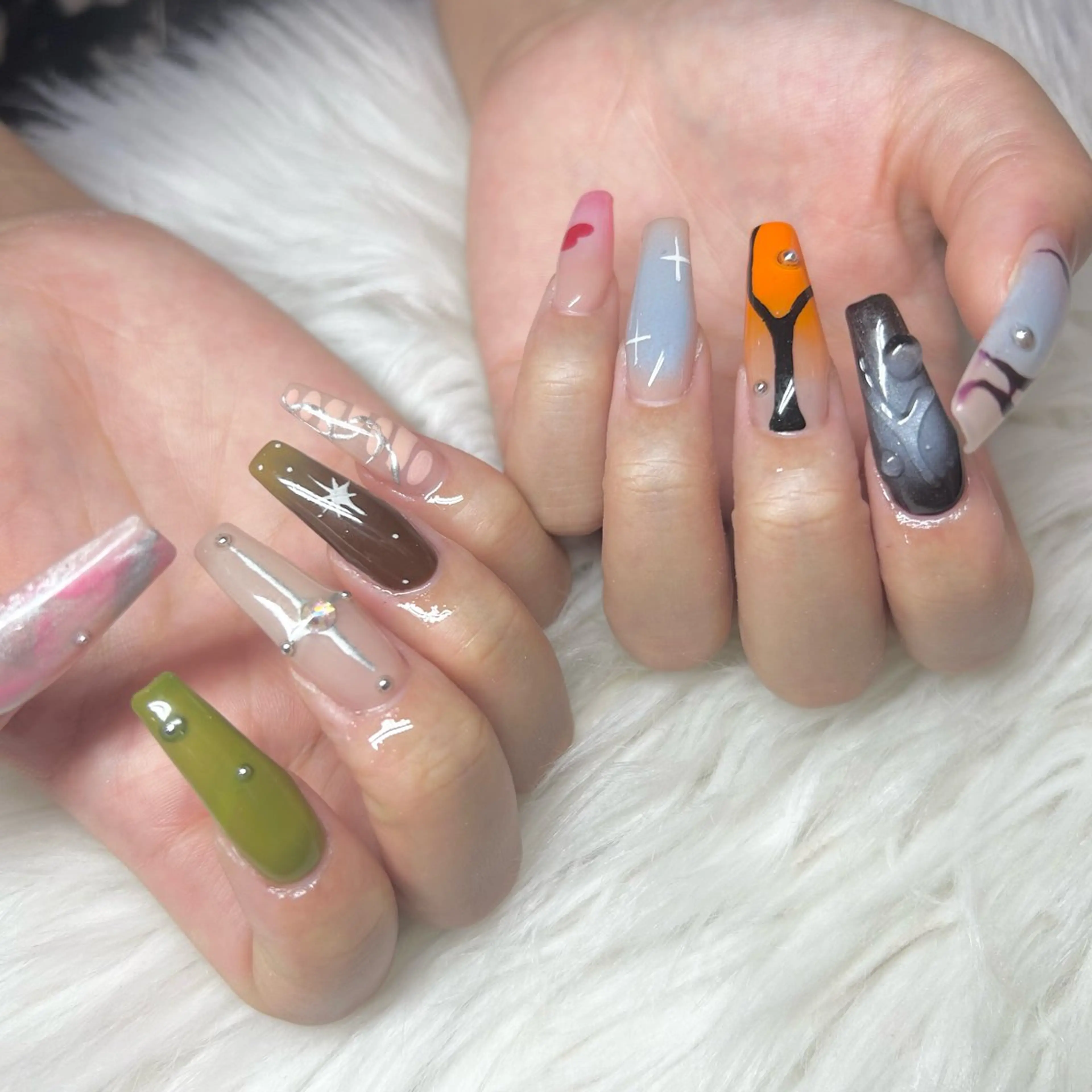 ネイル 長さ出し ハンドネイル -Rien- プライベートサロンのネイルデザイン