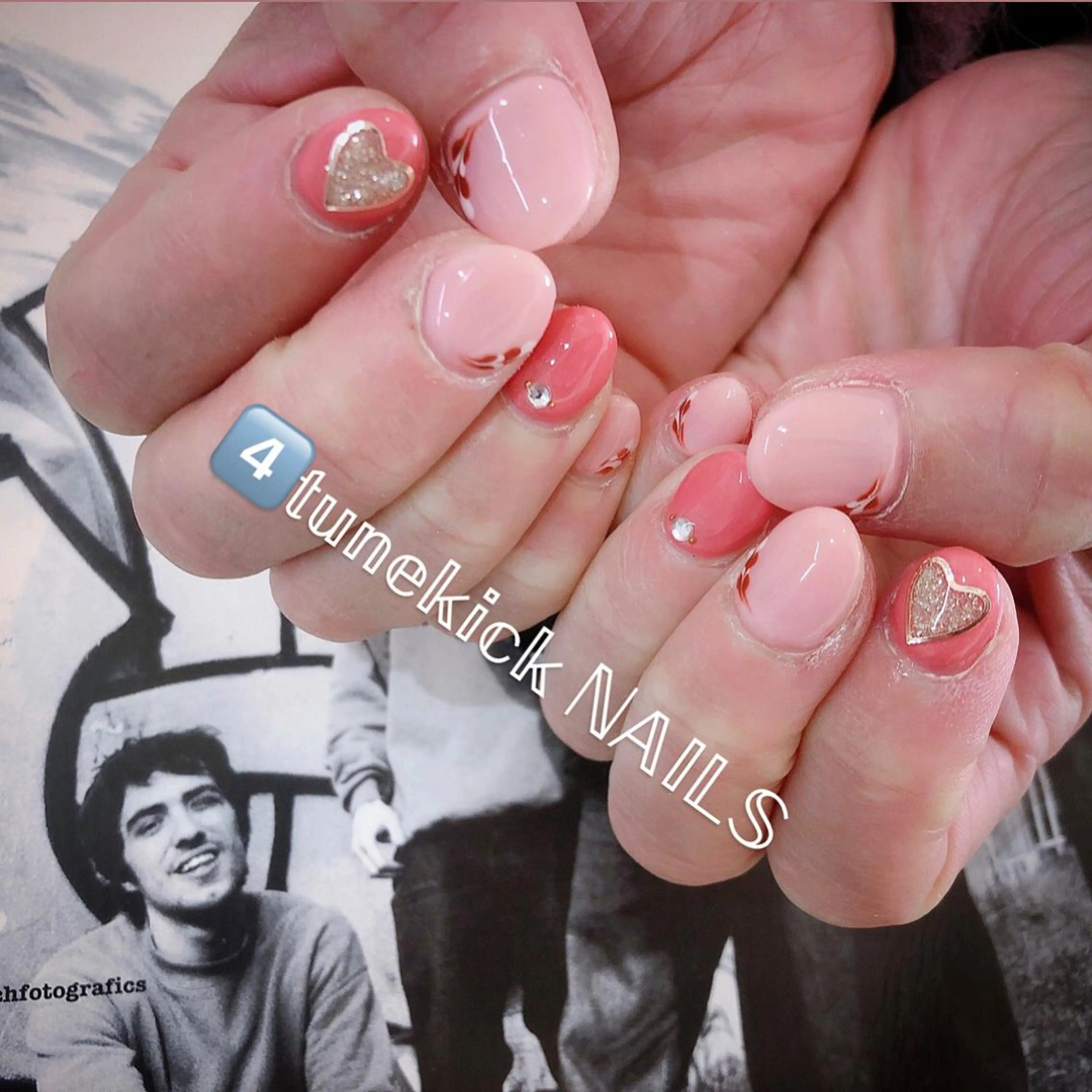 ネイル バレンタイン 4tunekick NAILS(フォーチュンキックネイルズ)所属・光森 淳子のネイルデザイン