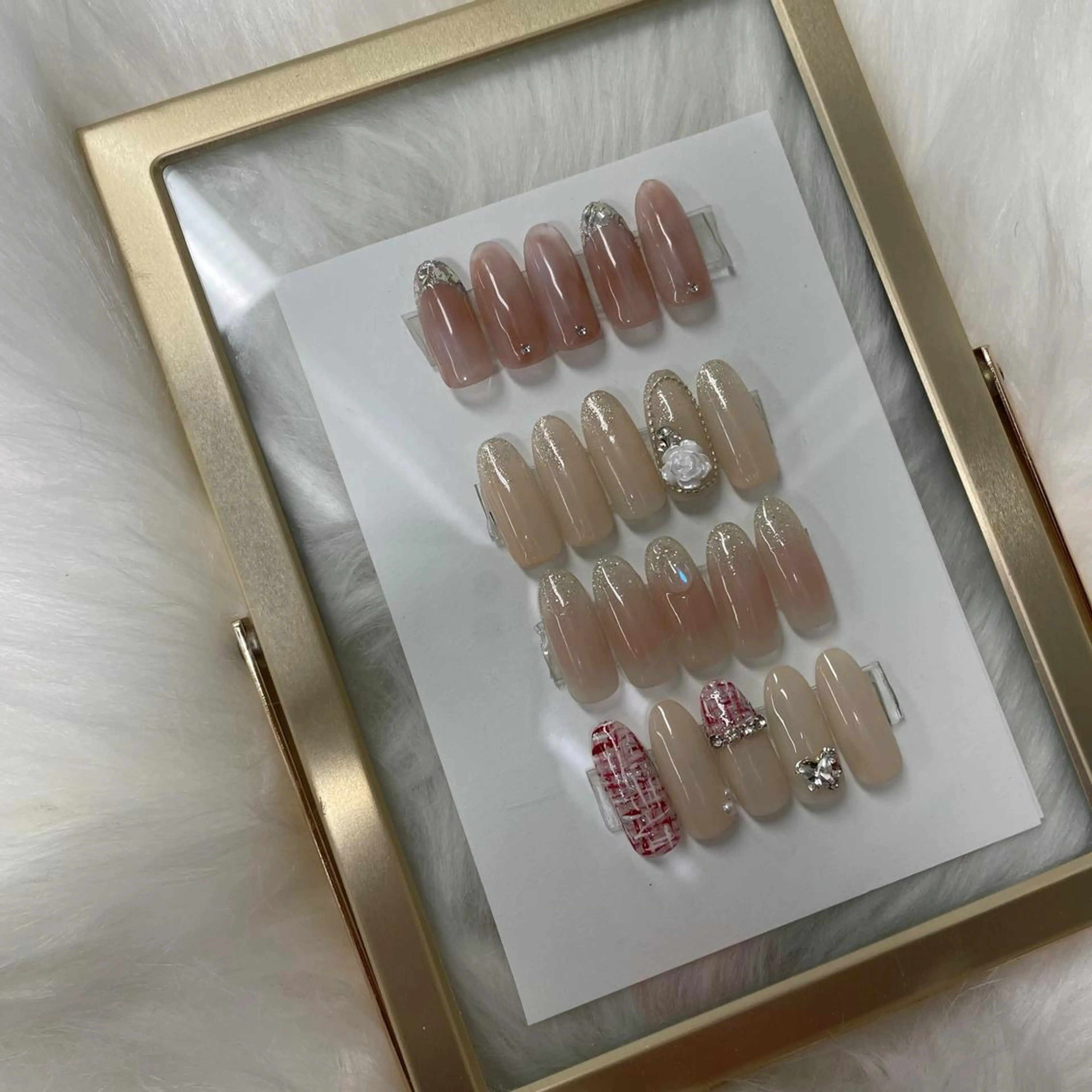 ネイル ツイードネイル ワンホンネイル chai大阪上本町 sayakaのネイルデザイン