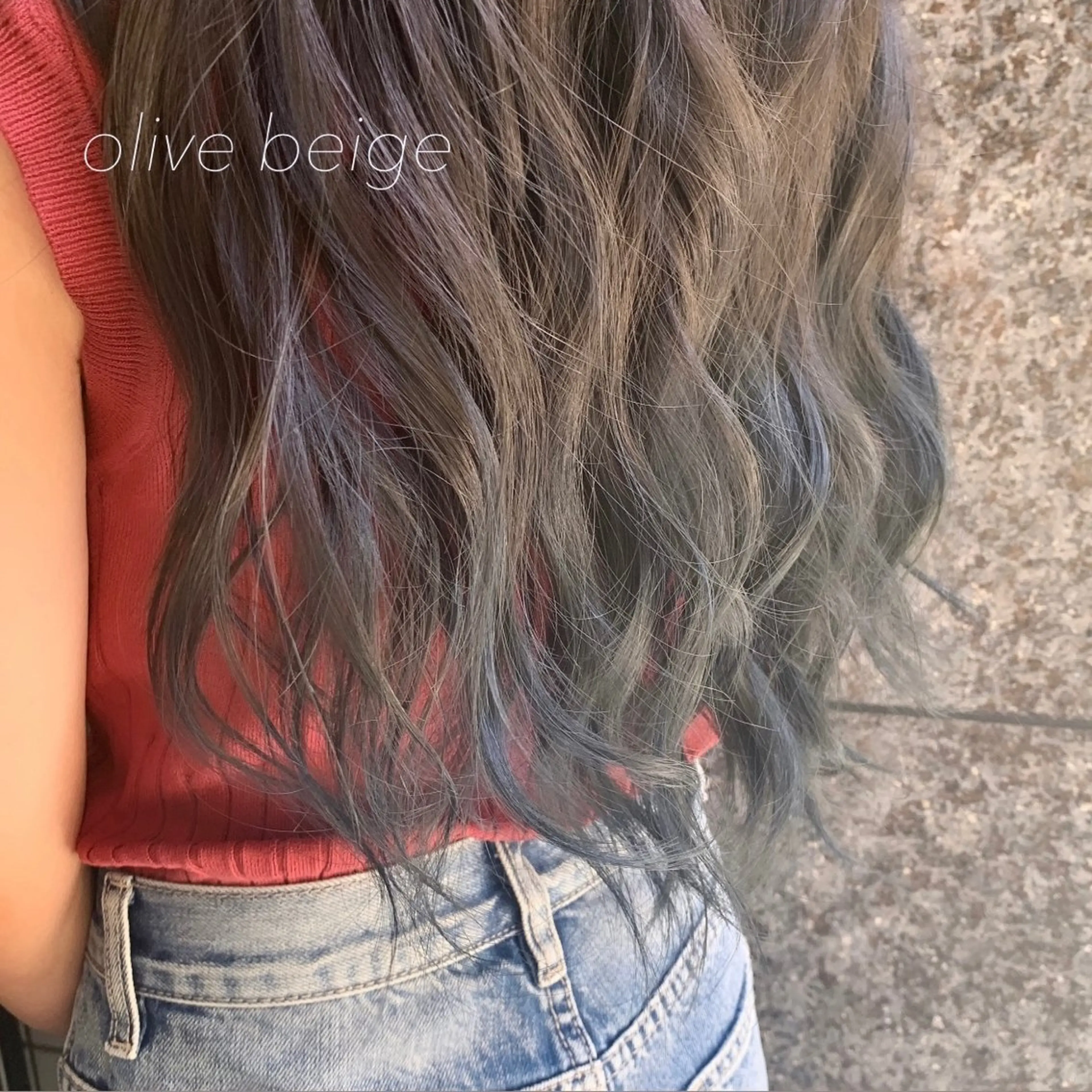 ロング カラー グラデーションカラー オリーブカラー GO TODAY 原宿本店所属・似合わせカット得意 💛RENA💛のヘアスタイル