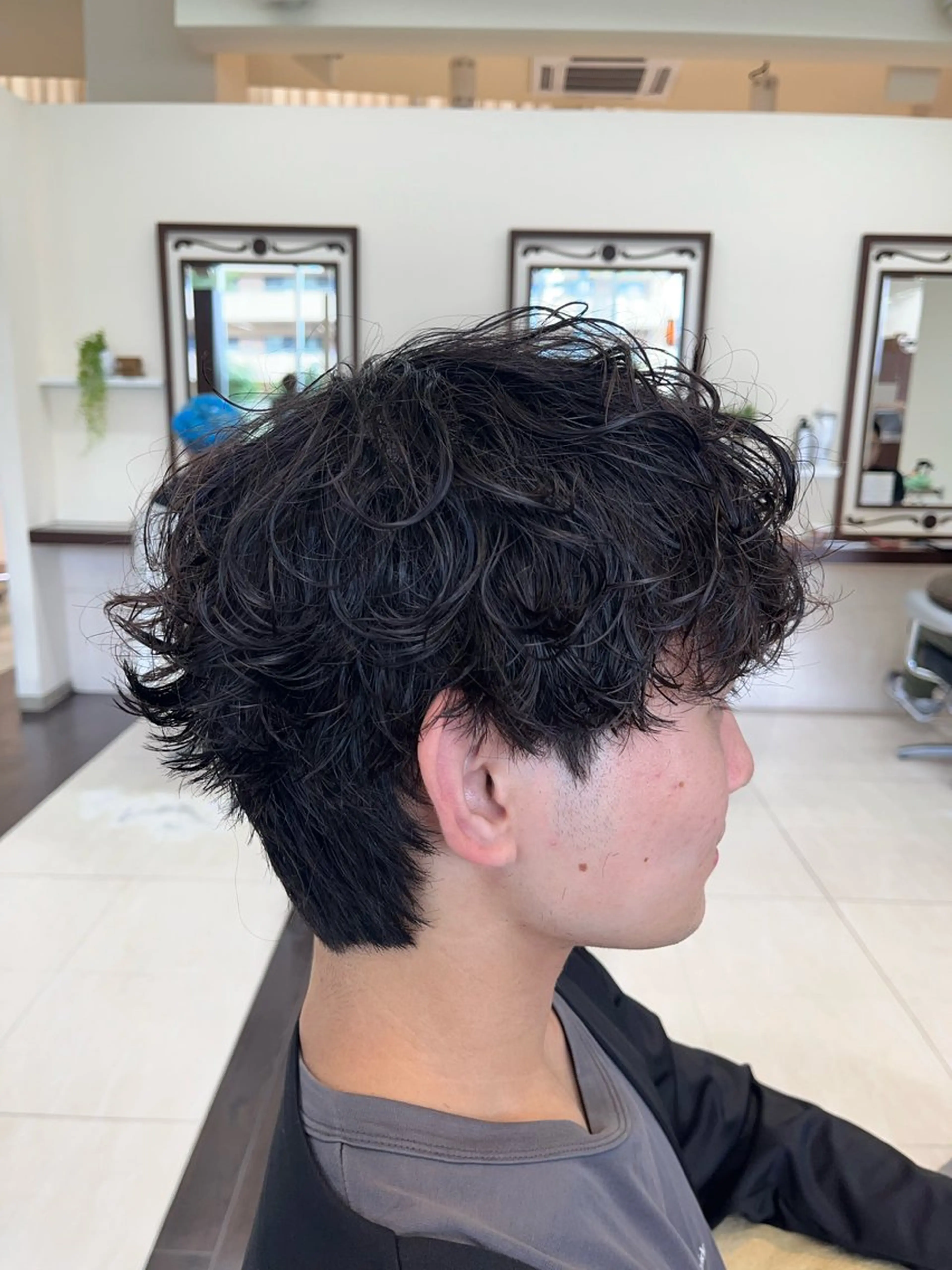 ショート パーマ メンズ メンズパーマ AROH  men's cut&men's perm 船橋店所属・🧊メンズ特化🧊 高木航希のヘアスタイル