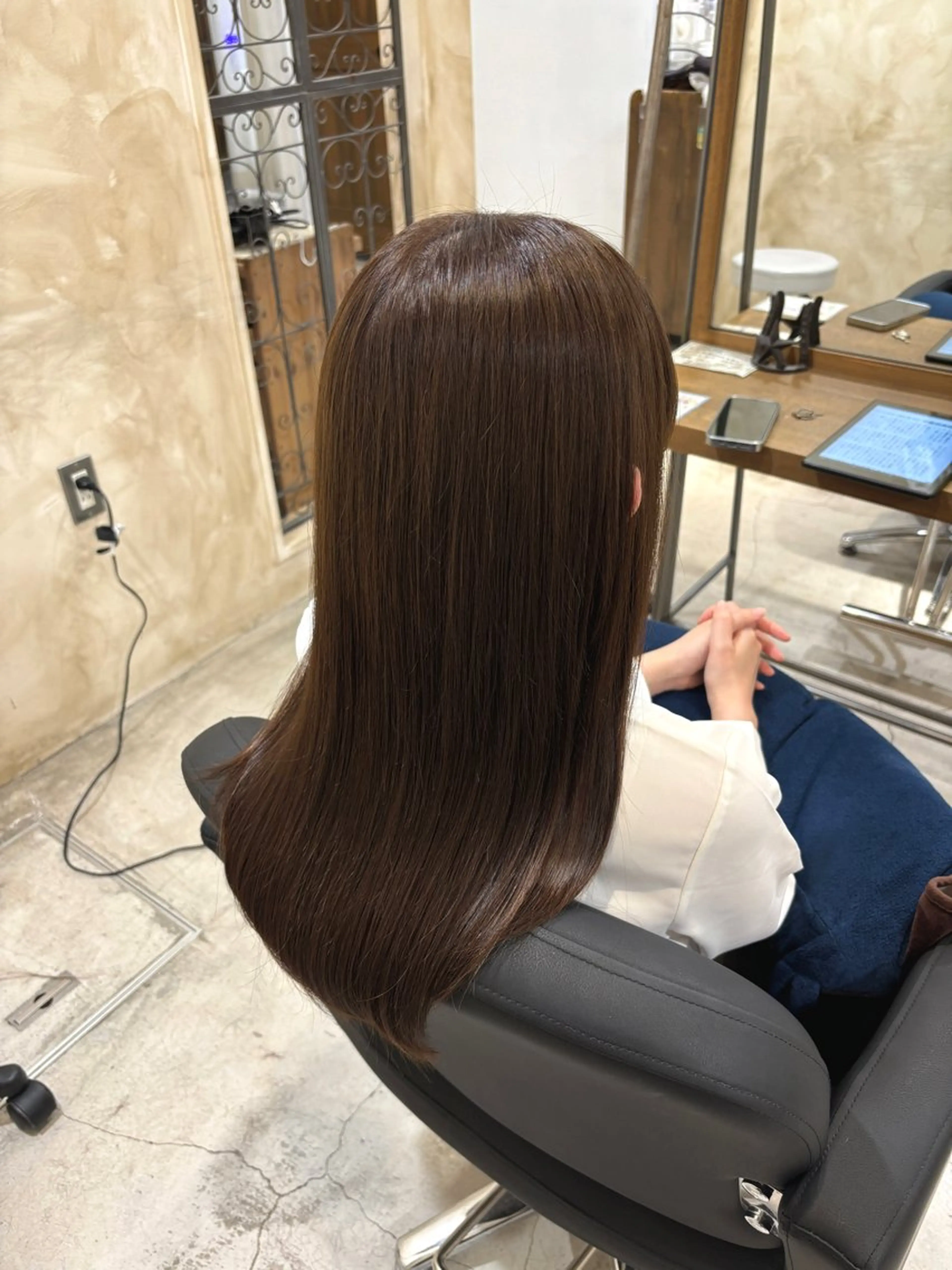 ロング カラー ベージュカラー カット ヘアカラー トリートメント ツヤカラー🫧 Saeのヘアスタイル