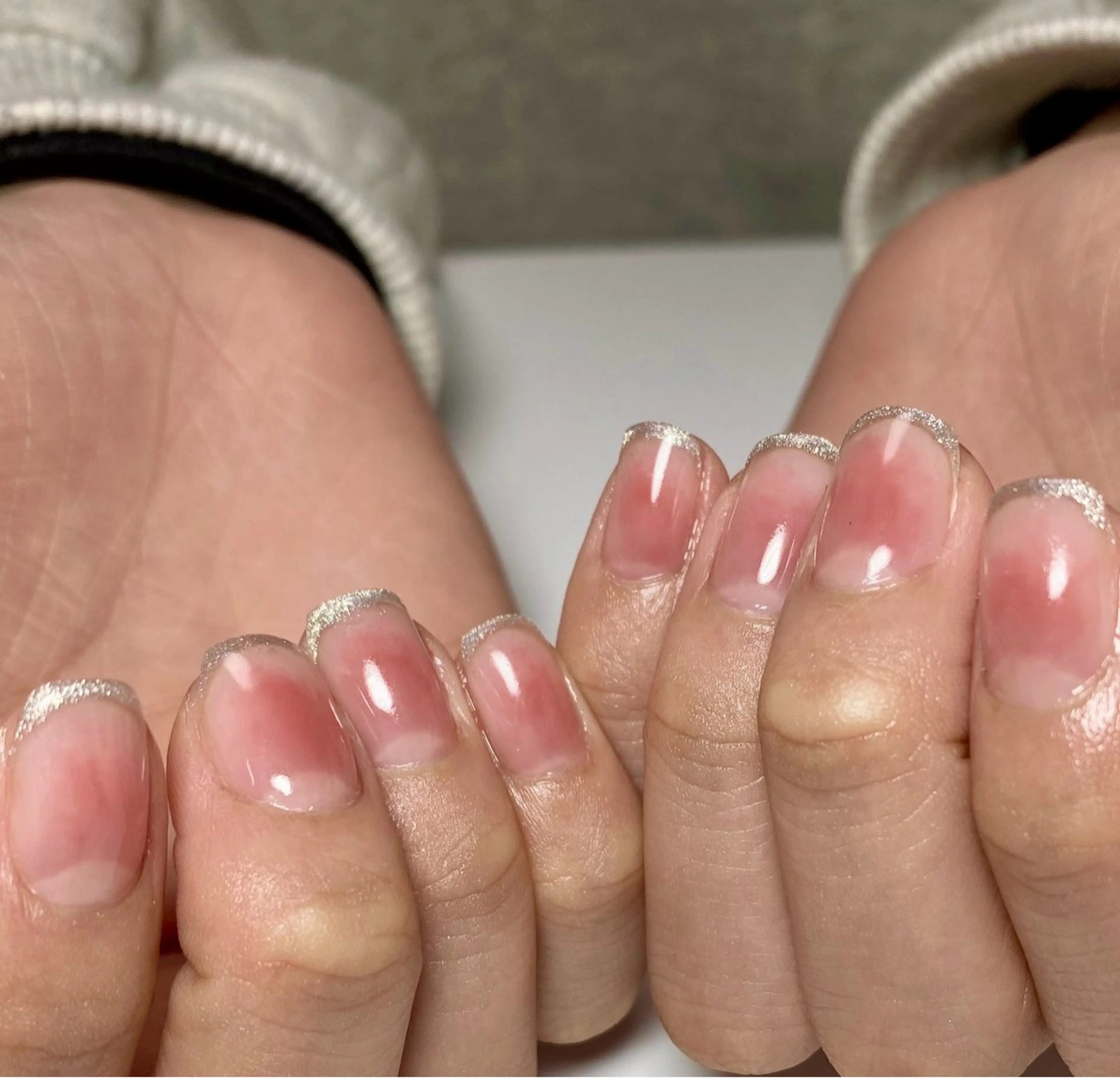 ネイル チークネイル フレンチネイル マグネットネイル マグネットフレンチ Nail Salon K 🧸美爪育成のネイルデザイン