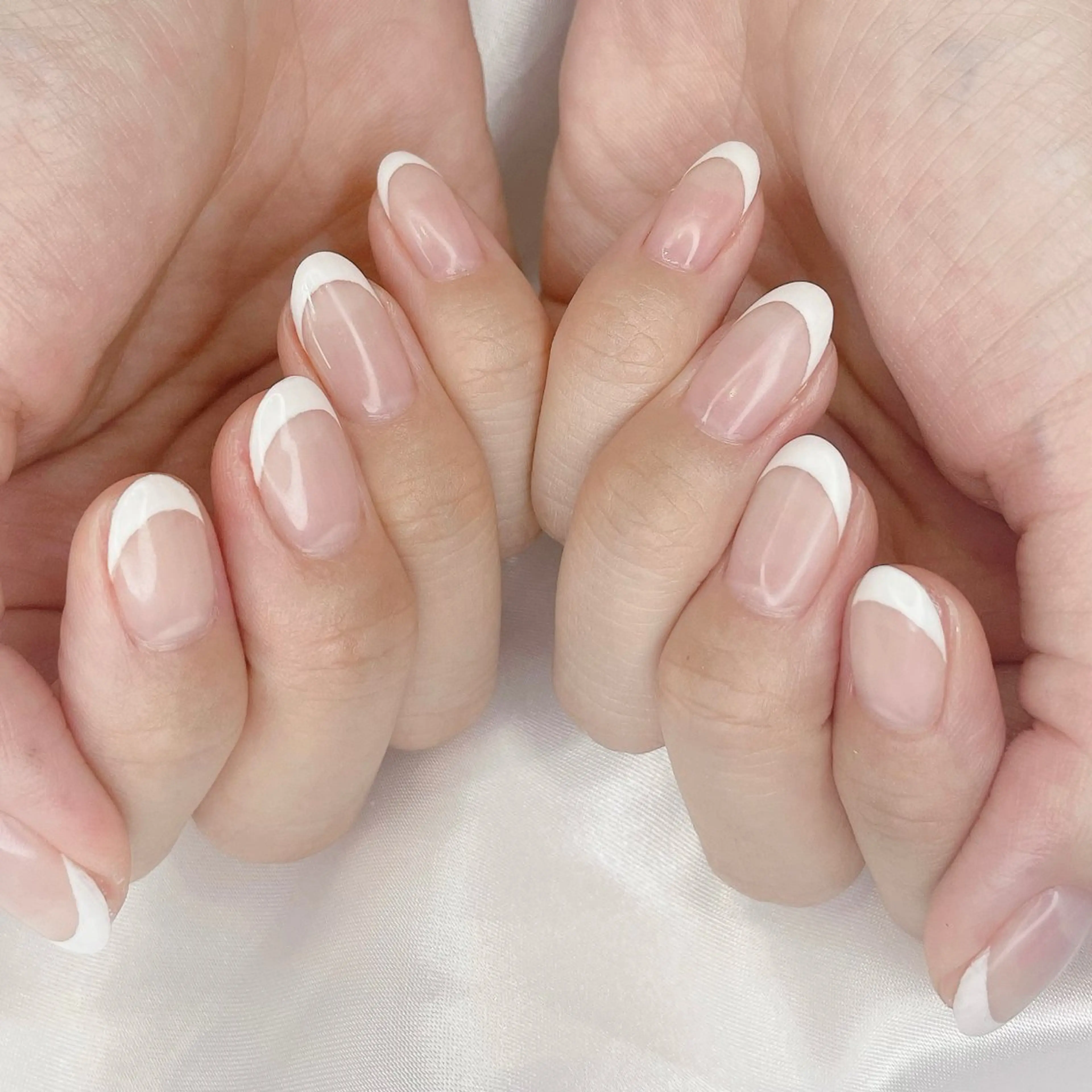 🧡オフ無🧡フレンチネイル(ベースカラー無)の写真