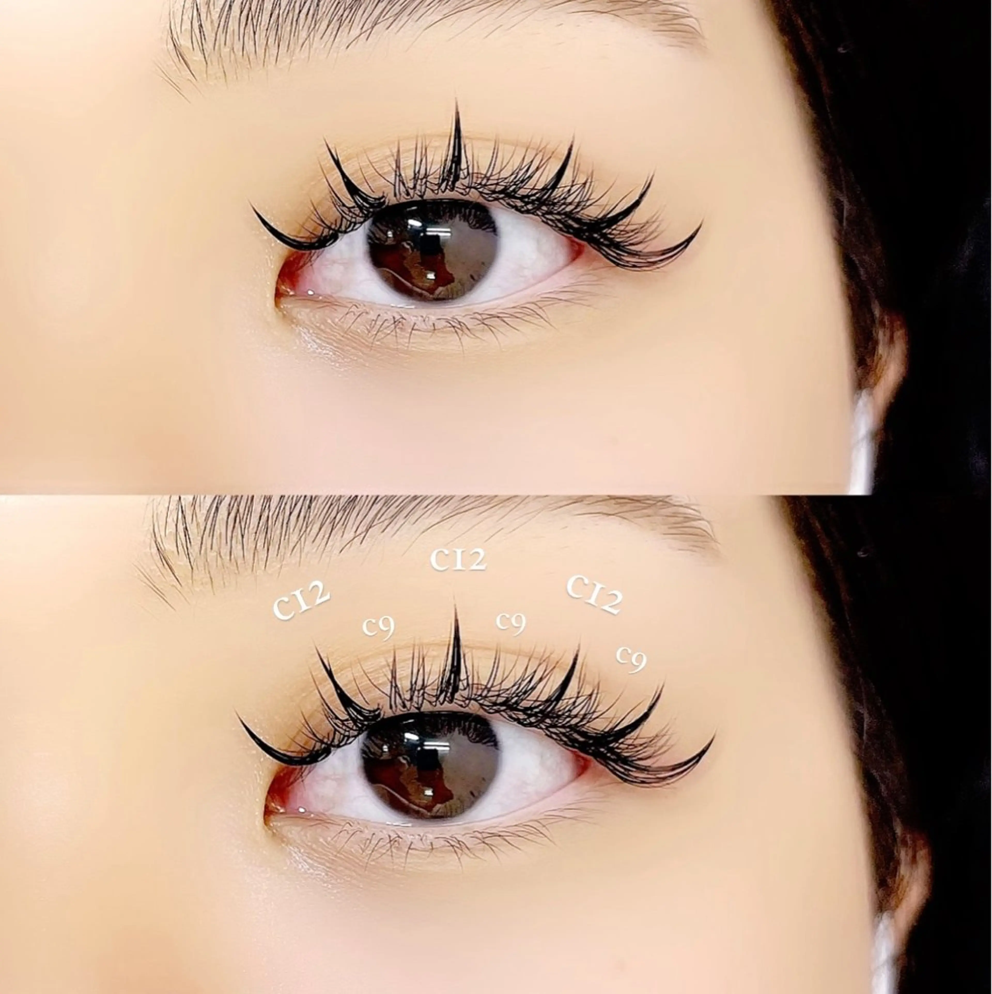 マツエク・マツパ Cカール ワンホンマツエク アイラッシュサロンelu+所属・elu+ YUIのマツエク・マツパデザイン