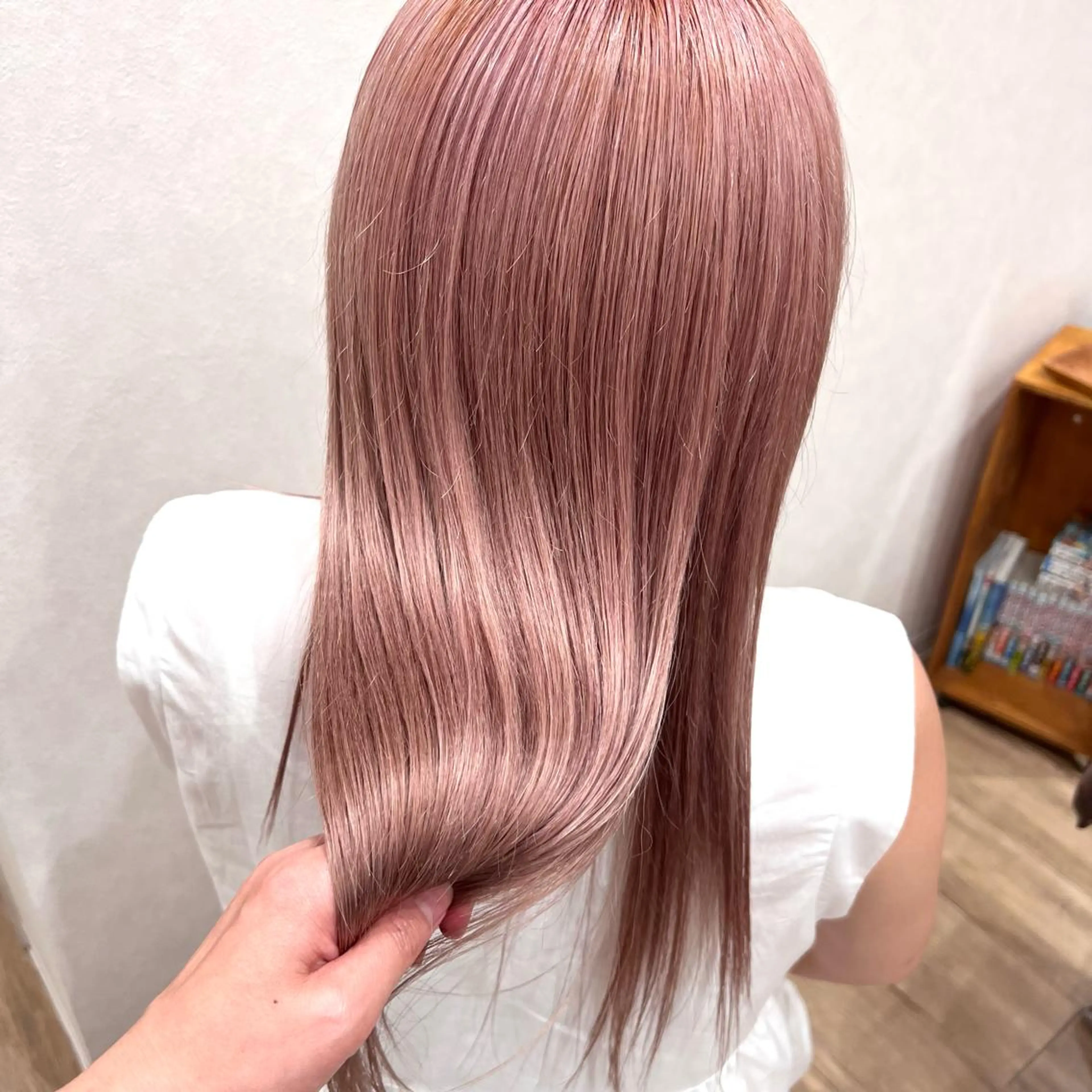 ロング カラー ピンクカラー トリートメント 🍇おぐら めぐみ🍇のヘアスタイル
