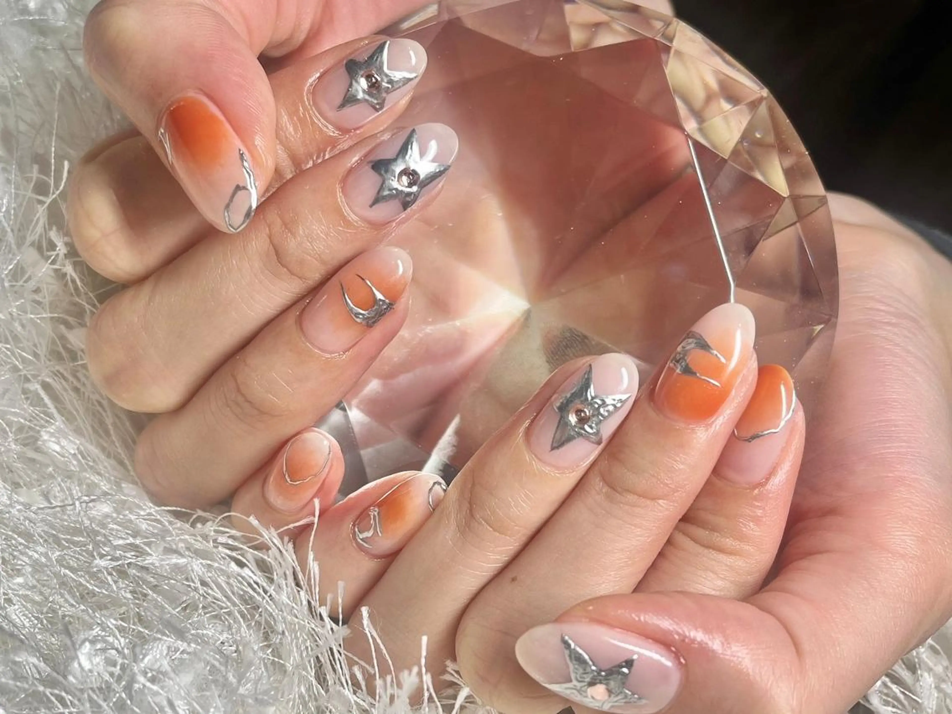 ネイル 長さ出し フットネイル フレンチネイル ジェルネイル グラデーション ハンドネイル Nail&eye Belire 新宿のネイルデザイン