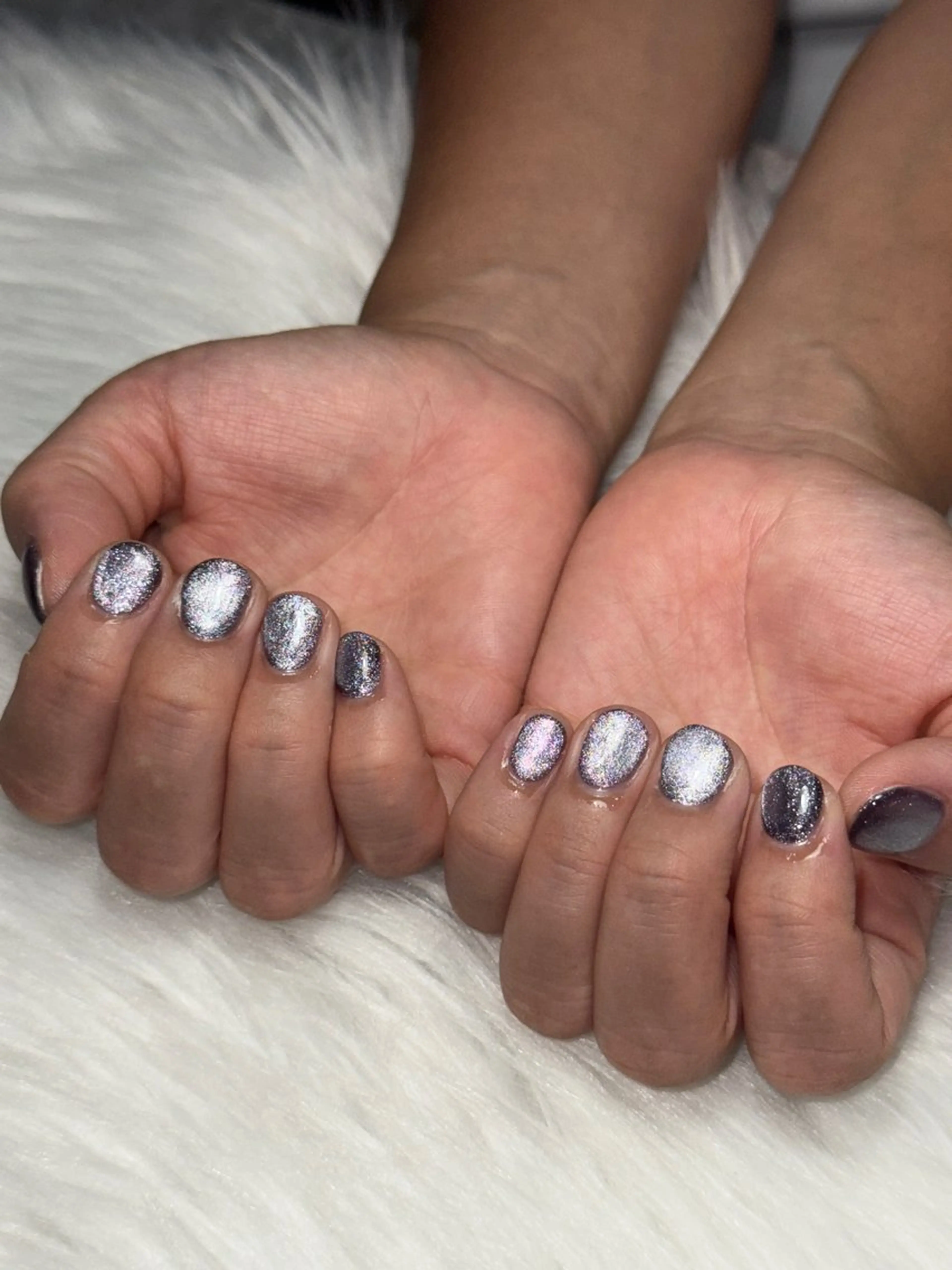 ネイル マグネットネイル Momoka 🍑🎀のネイルデザイン