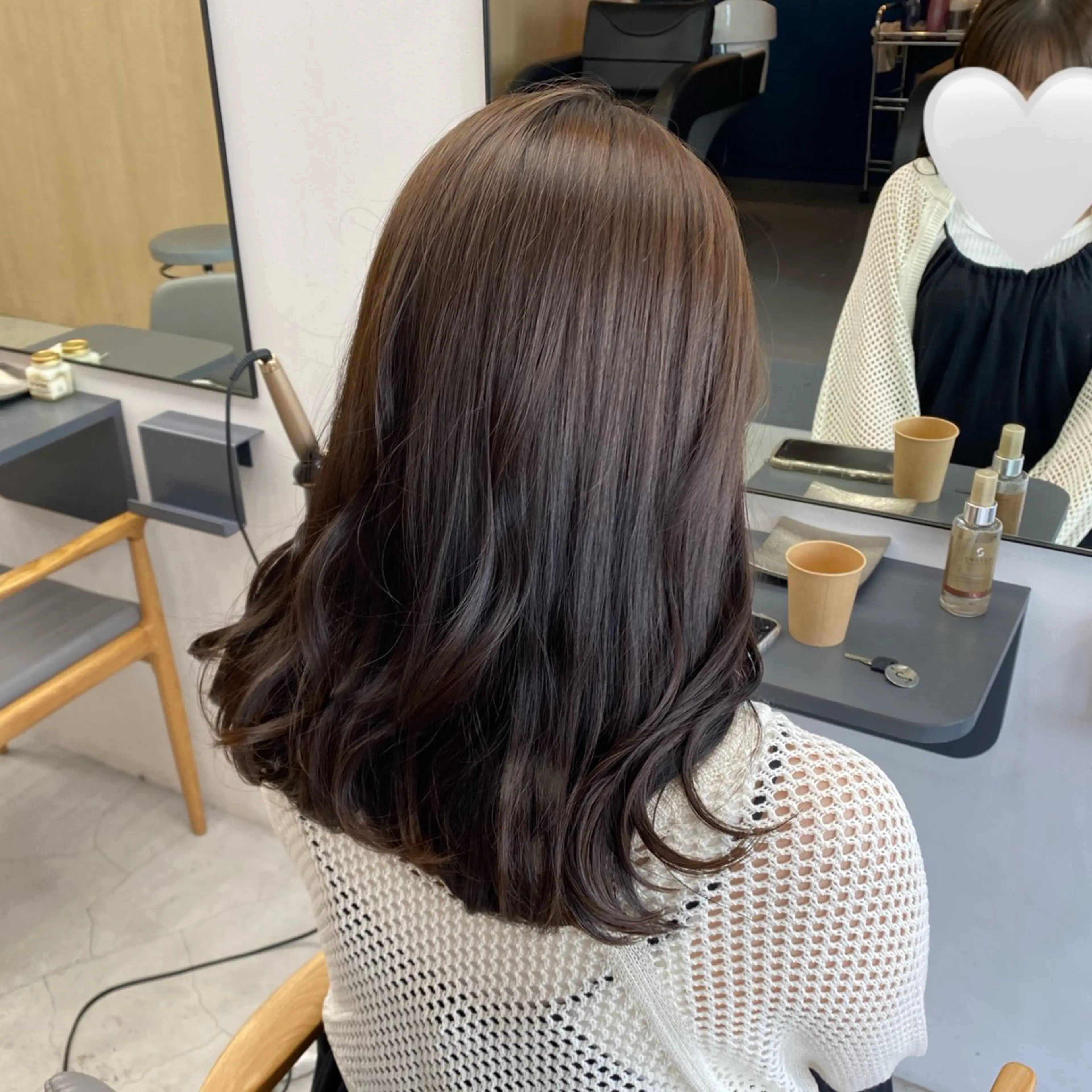 ミディアム カラー カット ヘアカラー トリートメント blink所属・暖色/ブラウン/ 透明感/ゆうかのヘアスタイル