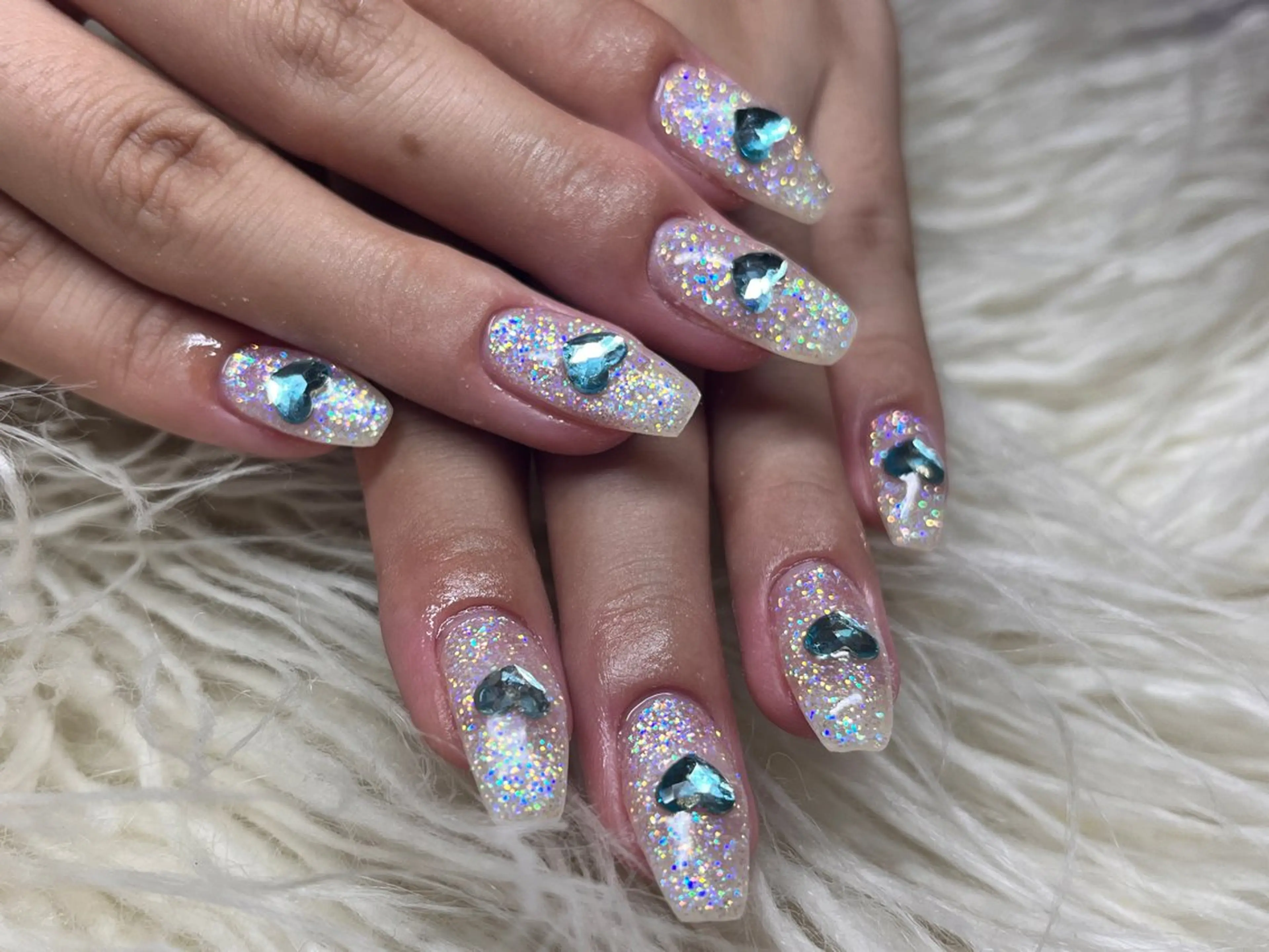 ネイル ワンカラーネイル ストーンネイル ハンドネイル Nail salon LuaRのネイルデザイン