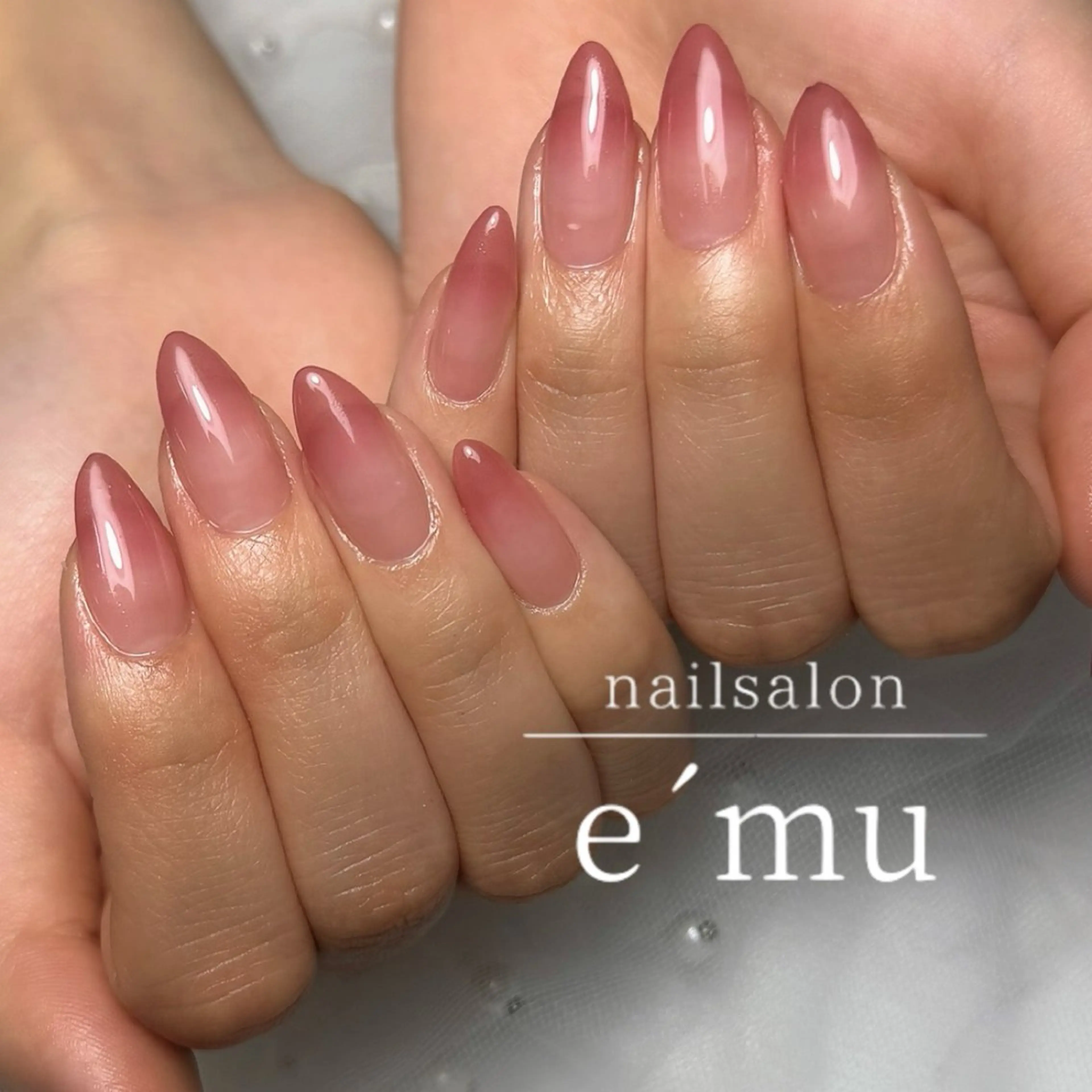 ネイル ピンク ハンドネイル nailsalon e´muのネイルデザイン