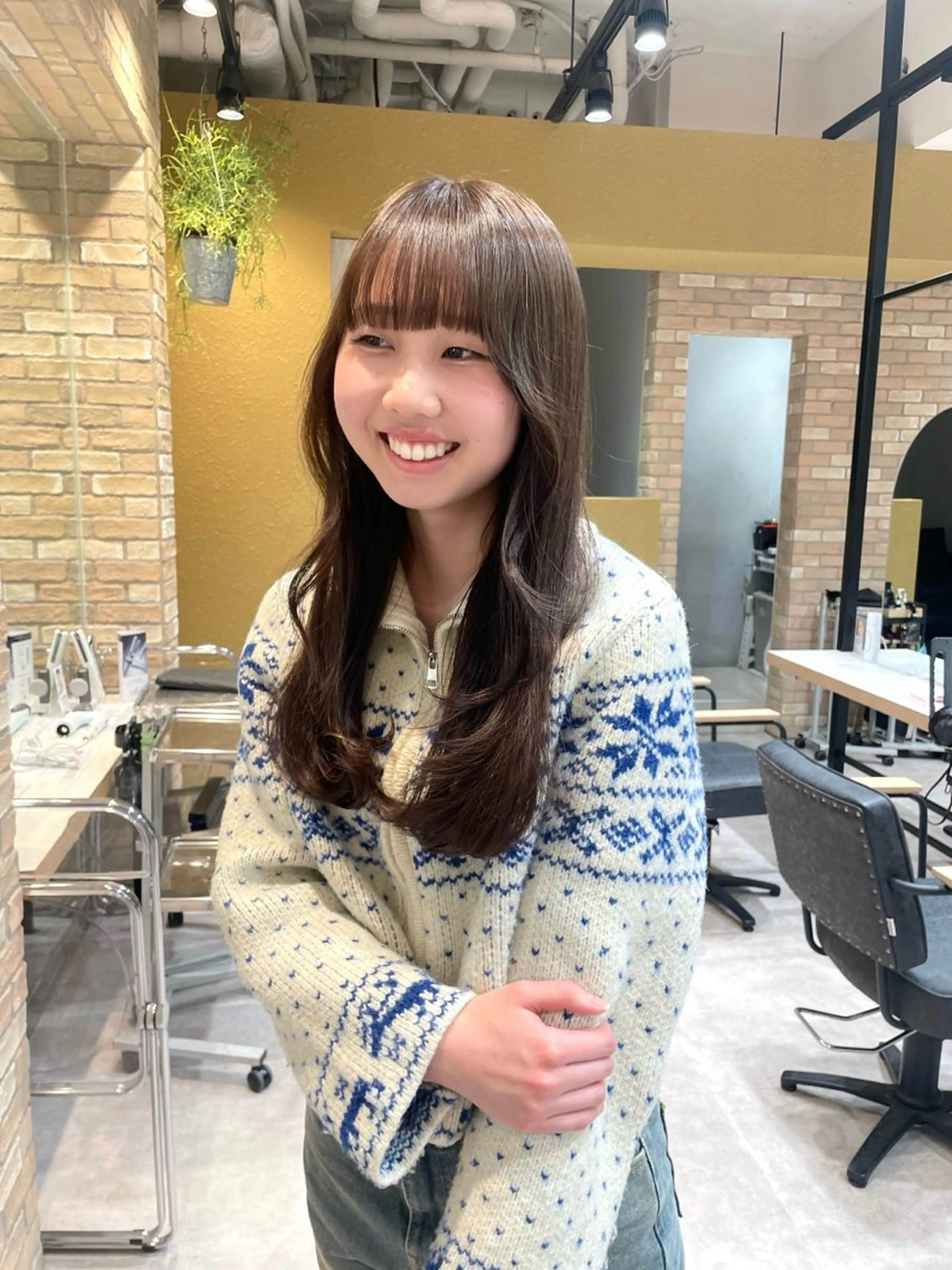 カラー 縮毛 酸性ストレート /ayumu☆のヘアスタイル