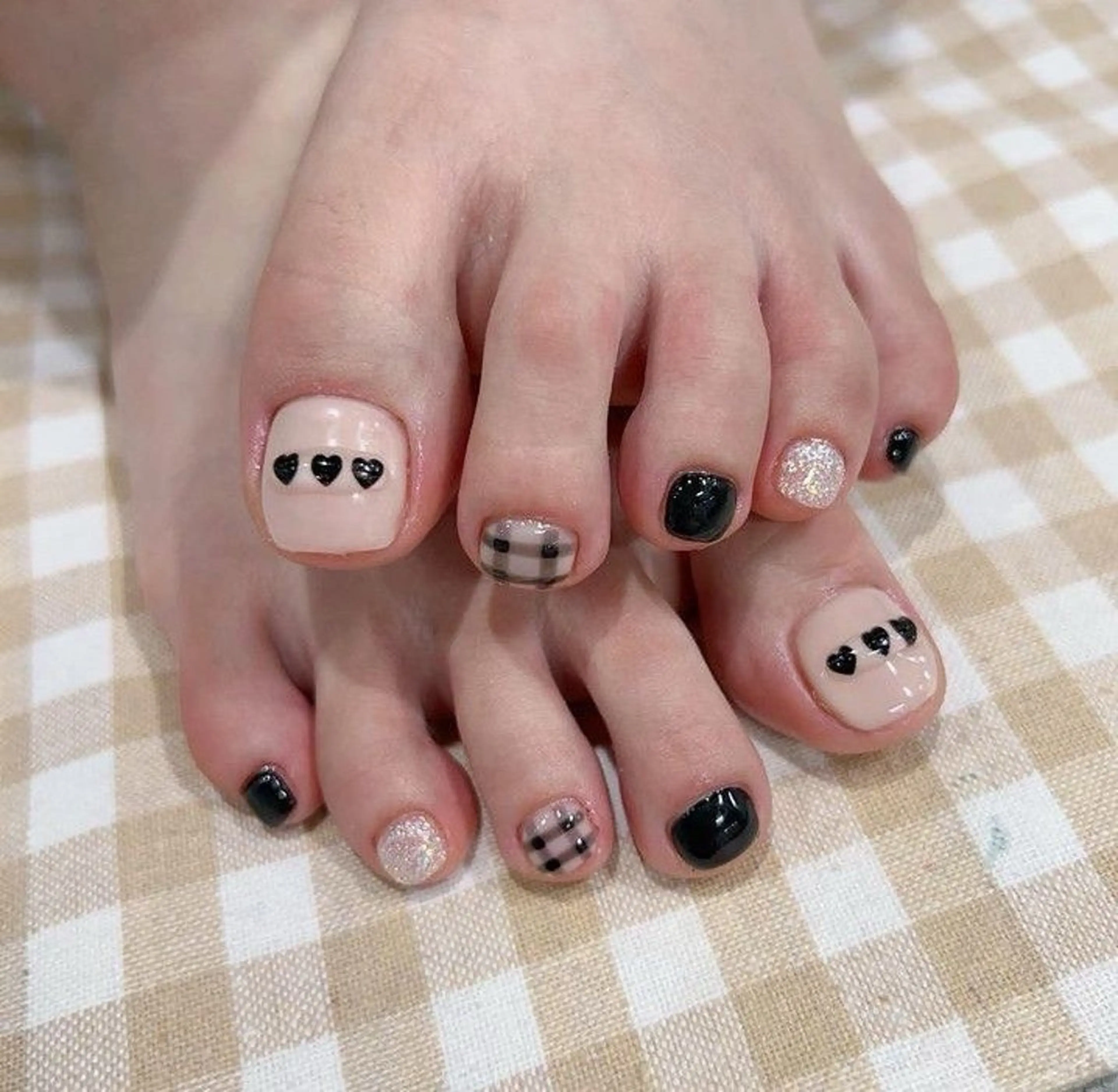 ネイル 韓国ネイル 持ち込み ニュアンスネイル ネイルチップ 冬ネイル RINN ANA.CHUOのネイルデザイン