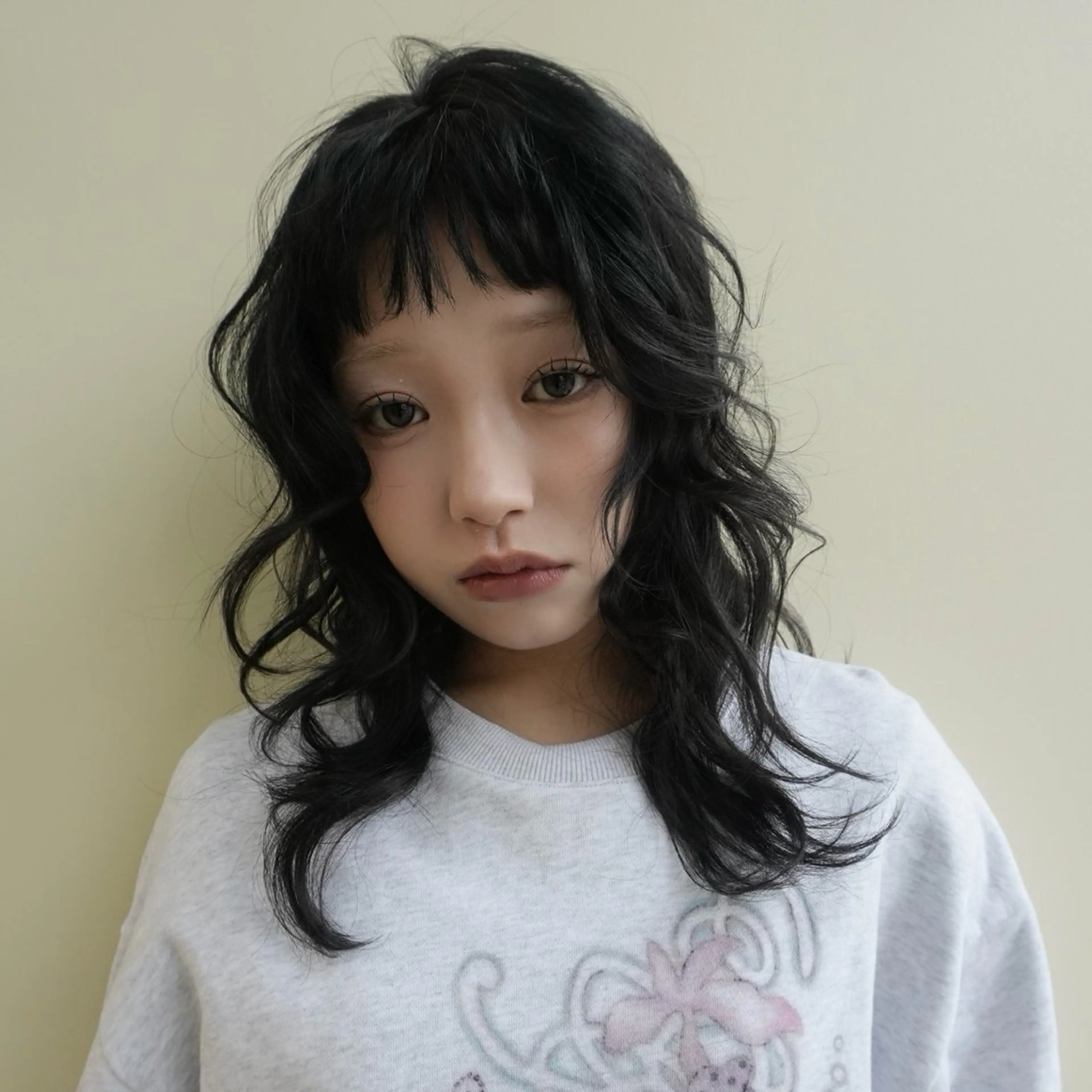 セミロング カラー レイヤーカット 表参道/レイヤー/暖 色/Ｗカラー/小春のヘアスタイル