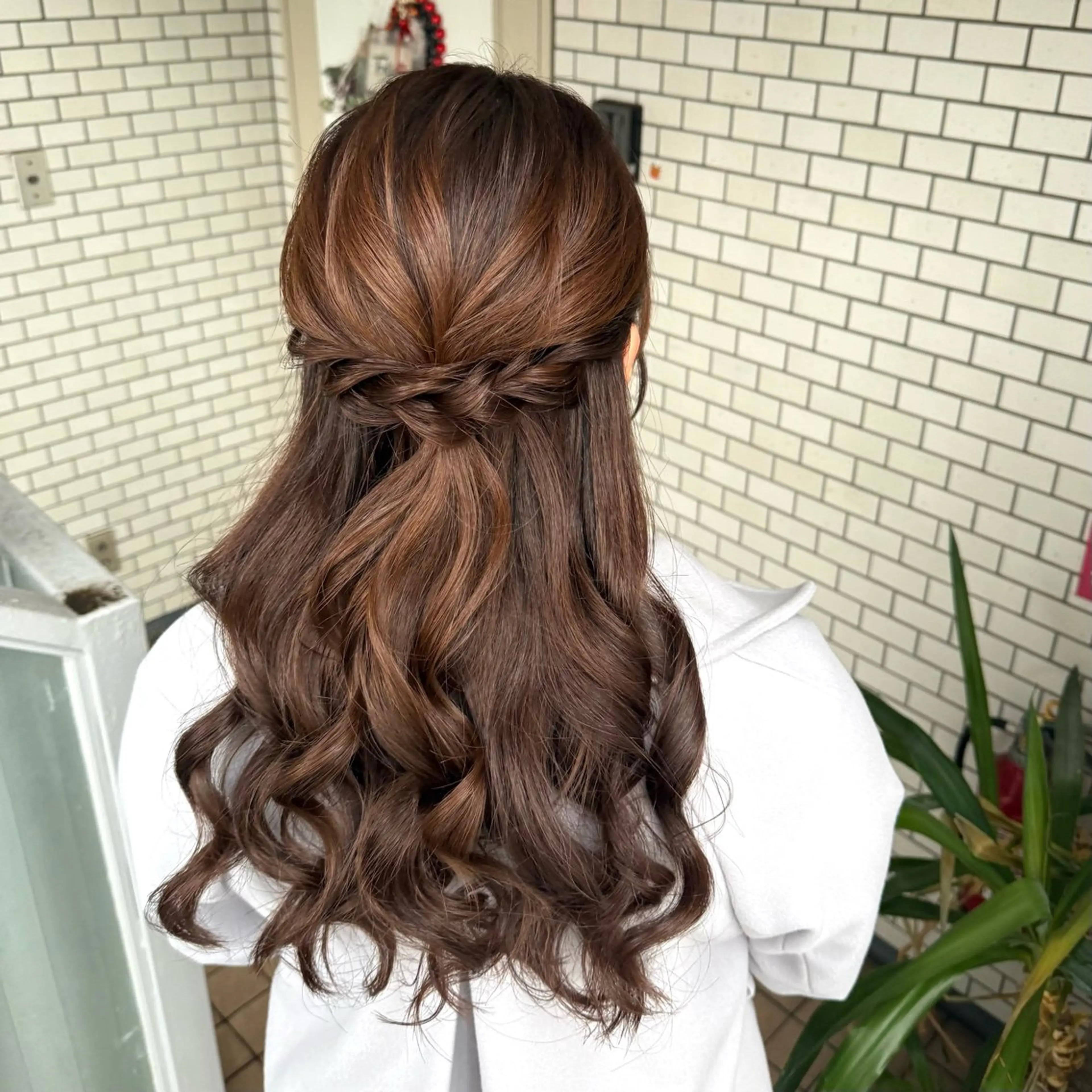 ロング ヘアアレンジ 成人式 ハーフアップ 結婚式・ブライダル 卒業式のヘアスタイル ヘアセット 褒められヘアメイク /‎ボブ女子🐶みおのヘアスタイル