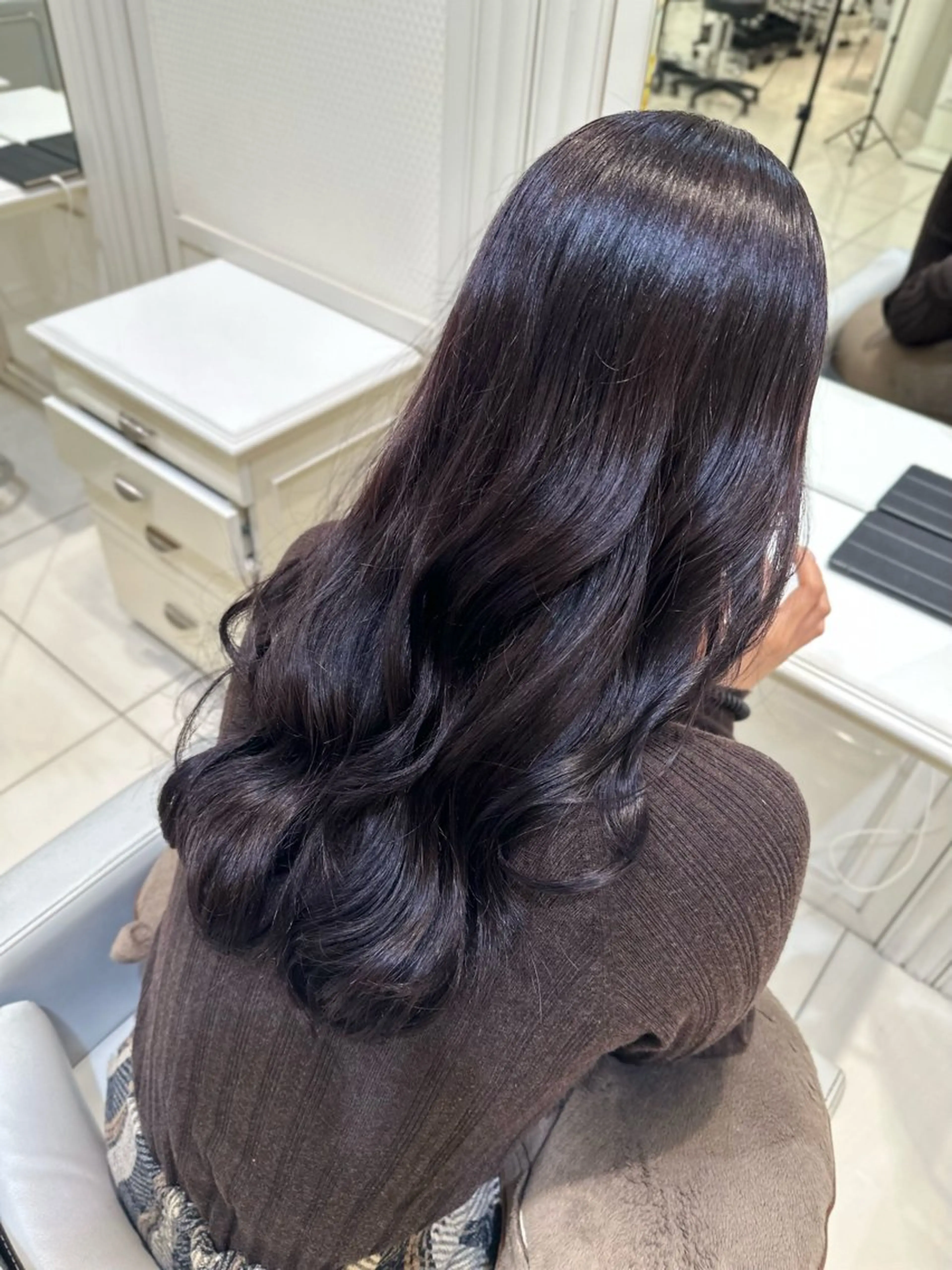 ロング カラー ラベンダーカラー パープルカラー 学生 カット ヘアカラー トリートメント orgo所属・︎︎☁🧺チヒロ モデル募集🧺︎︎☁のヘアスタイル