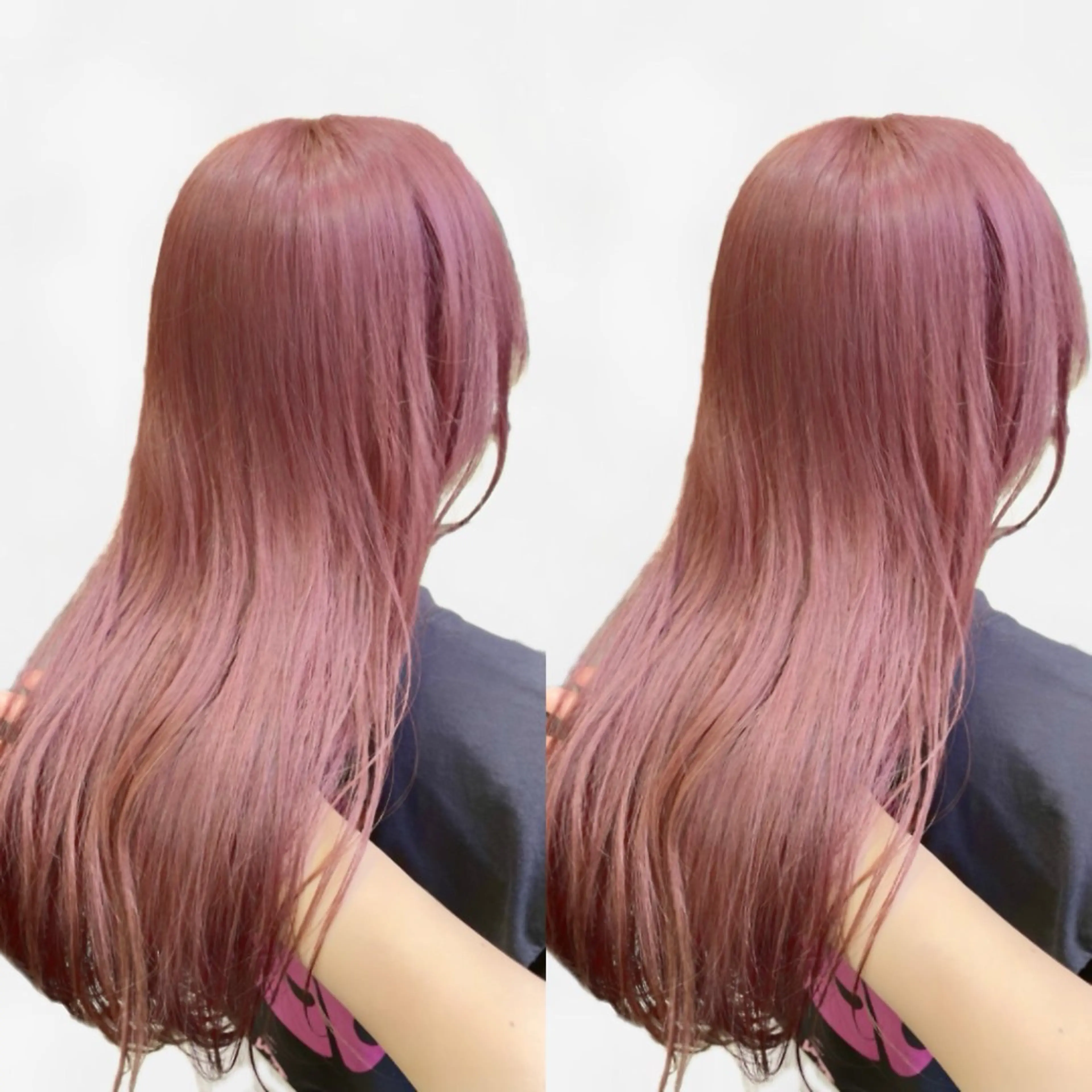 ロング ピンクブラウン ヘアカラー 艶髪カラー🫧 髪質改善🪽萩原のヘアスタイル