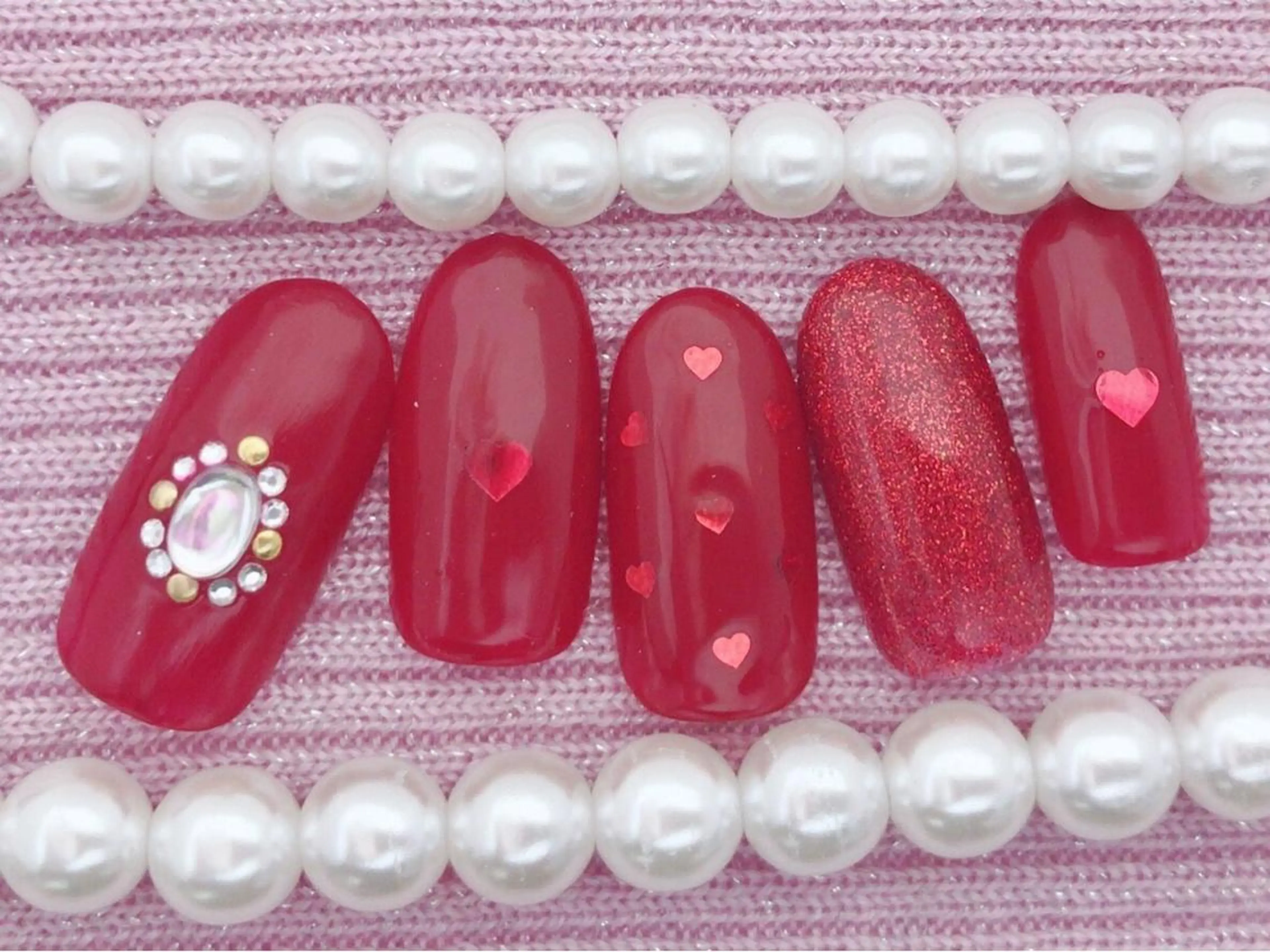 ネイル ストーンネイル Verest 西荻窪のネイルデザイン