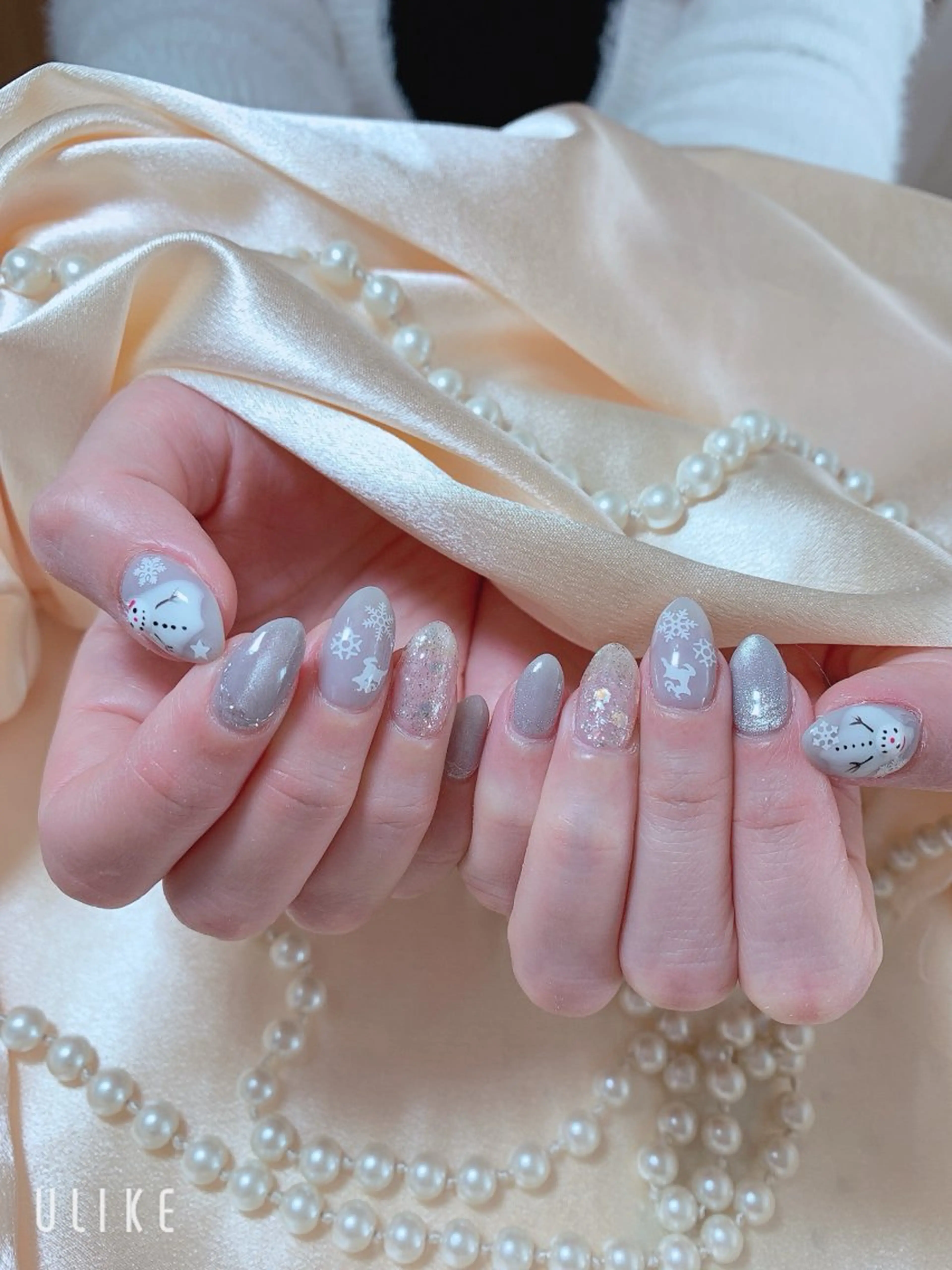 ネイル ネイルサロンAiri 長さ出し·シンプルのネイルデザイン