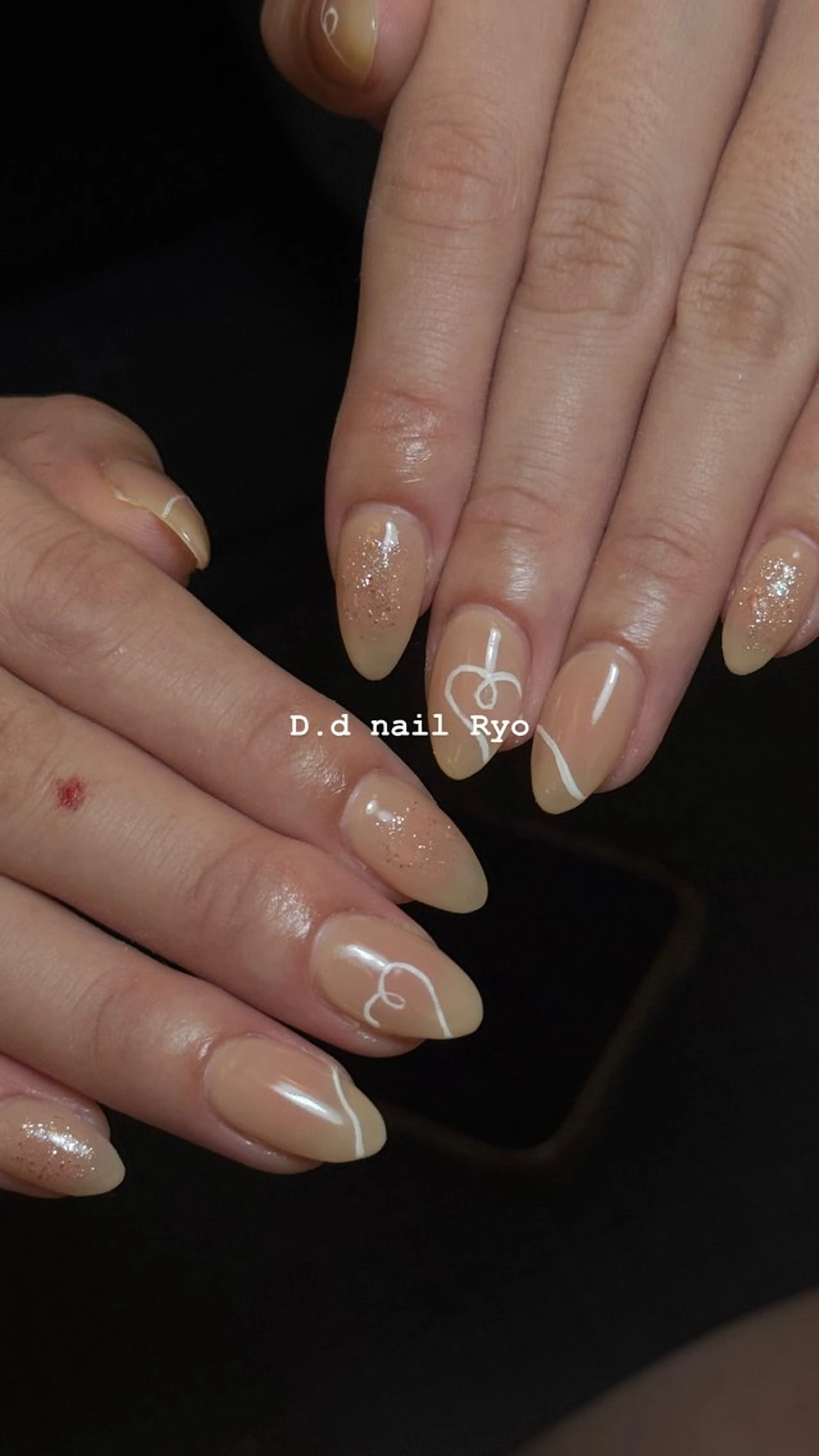 ネイル ハート バレンタイン D.d Ryo🎀のネイルデザイン