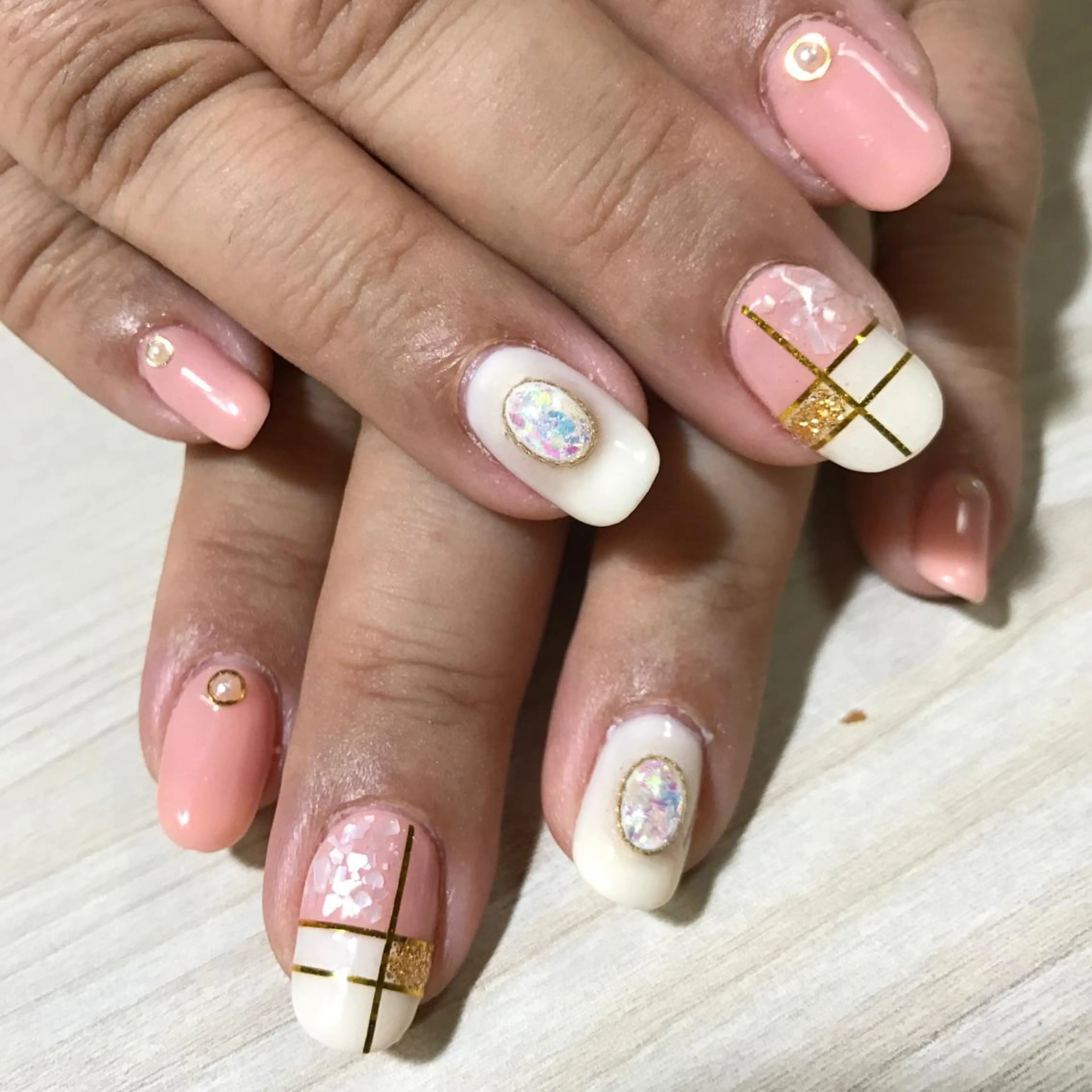 ネイル ピンク 安藤 Charlotteのネイルデザイン