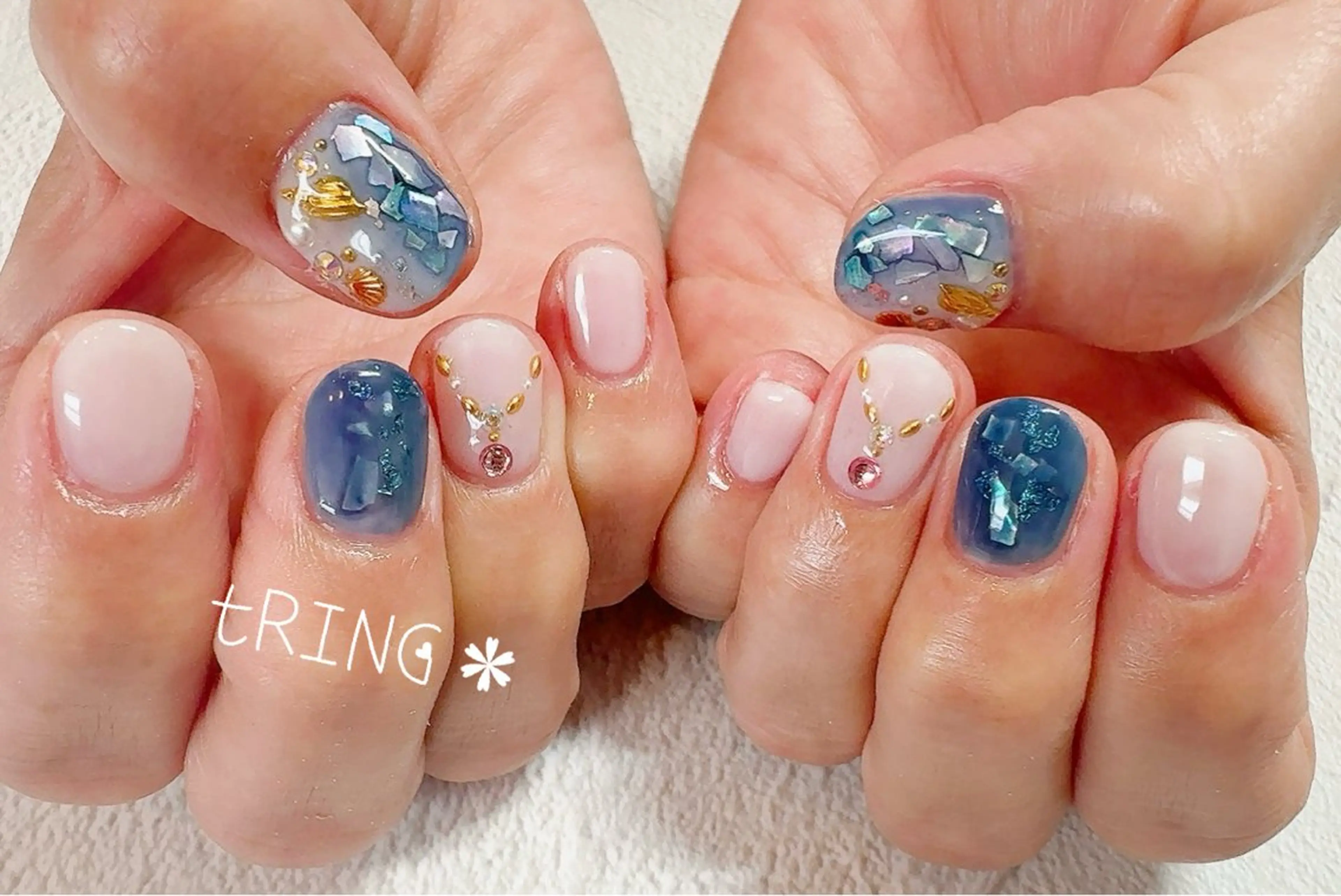 ネイル ハンドネイル tRING＊ しいの木台のネイルデザイン