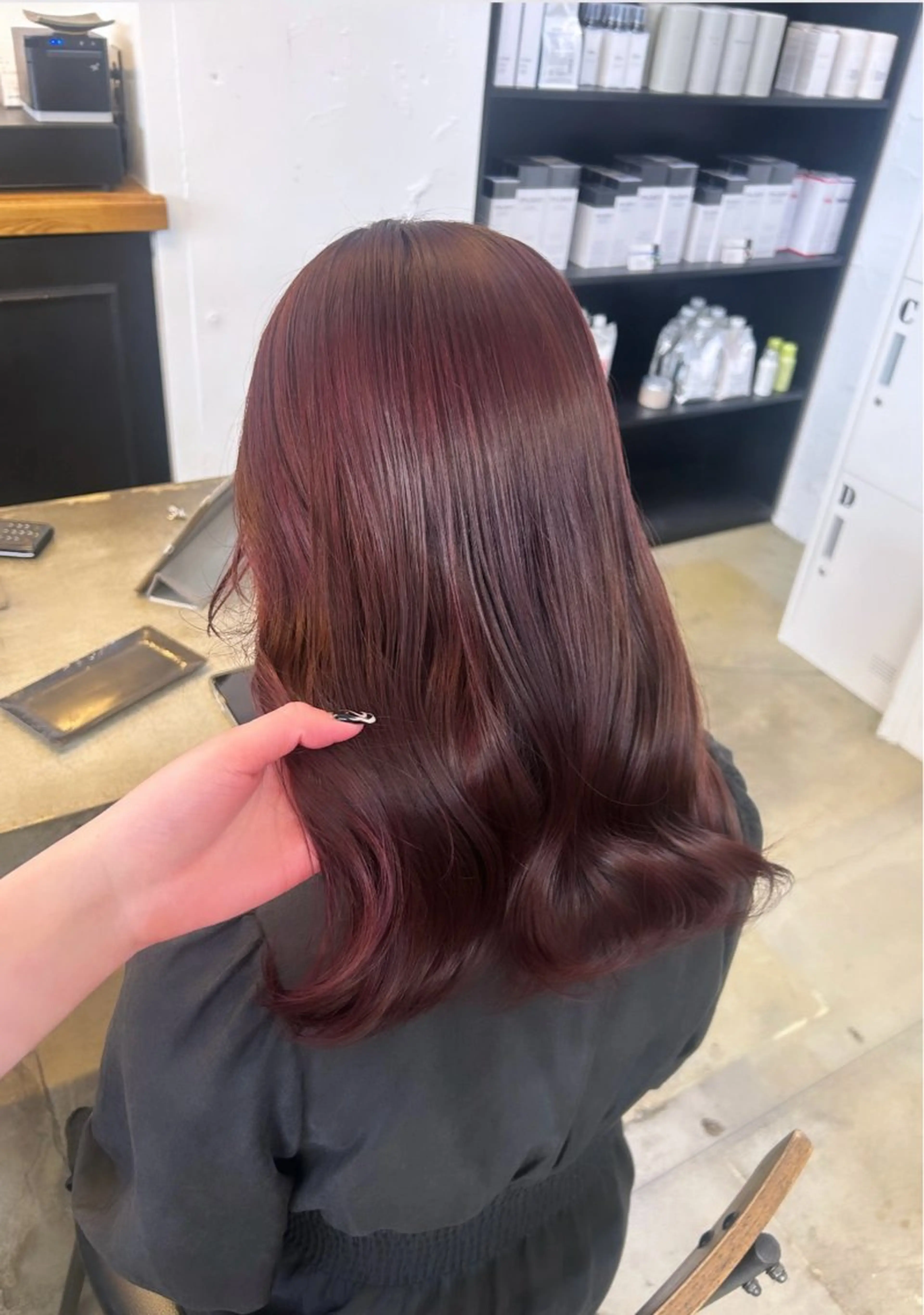 ロング カラー カット ヘアカラー トリートメント ♡ラベンダー/ピンク /顔まわり♡ネイロのヘアスタイル