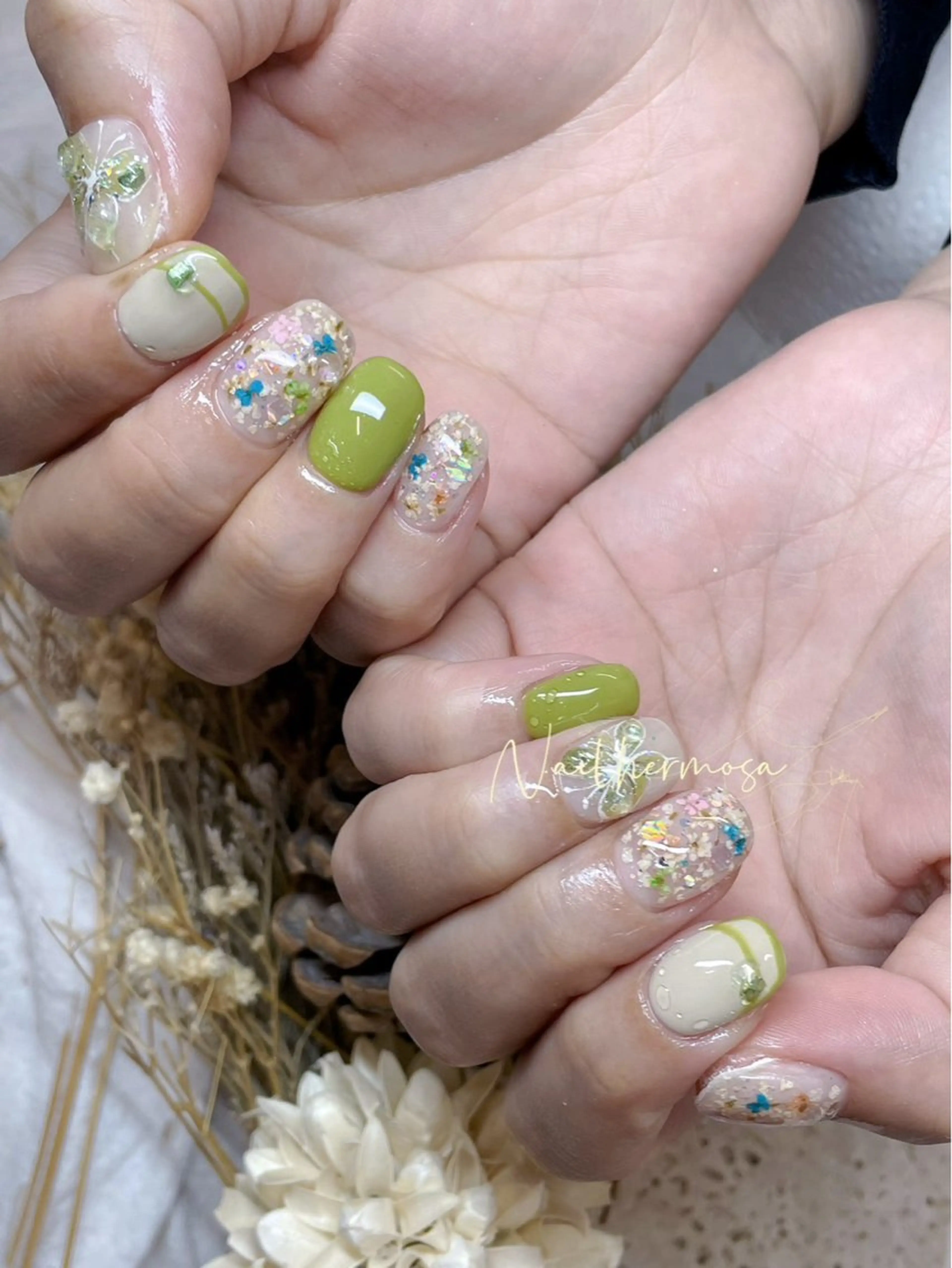 ネイル 長さ出し フラッシュネイル フットネイル ジェルネイル マグネットネイル ハンドネイル ネイル エルモサのネイルデザイン