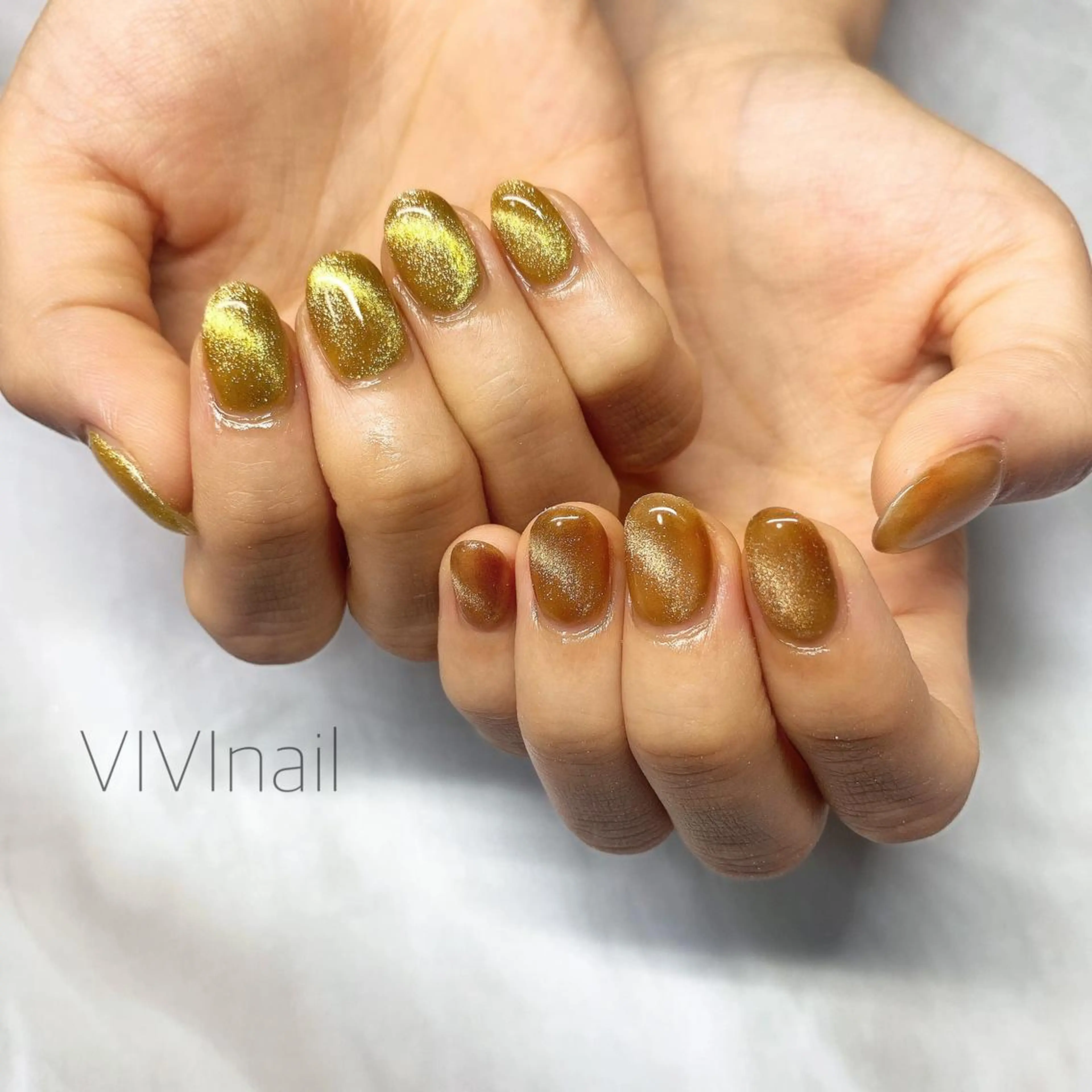 ネイル マグネットネイル ハンドネイル vivi nailのネイルデザイン