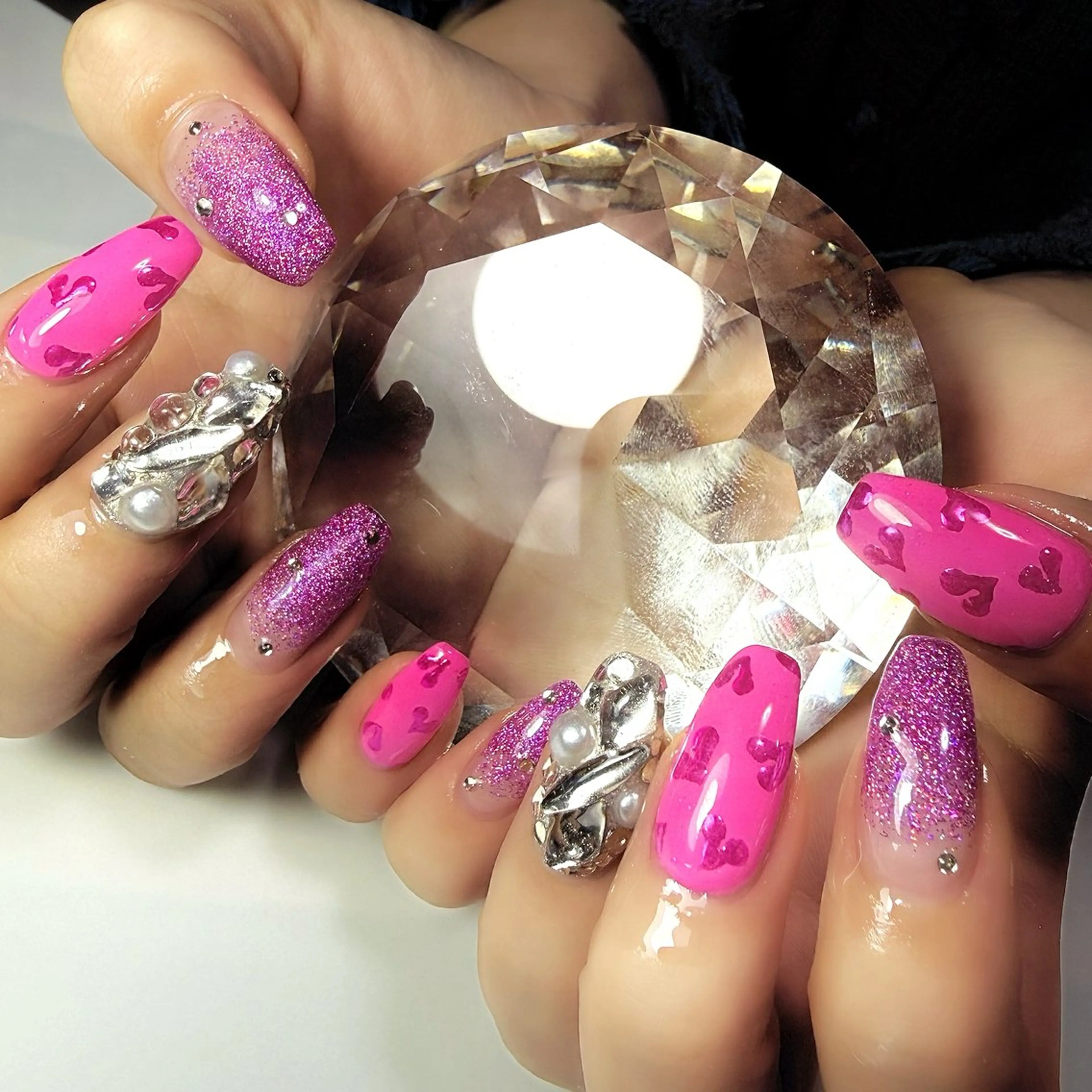 ネイル ハンドネイル Rose Glass 高蔵寺店のネイルデザイン