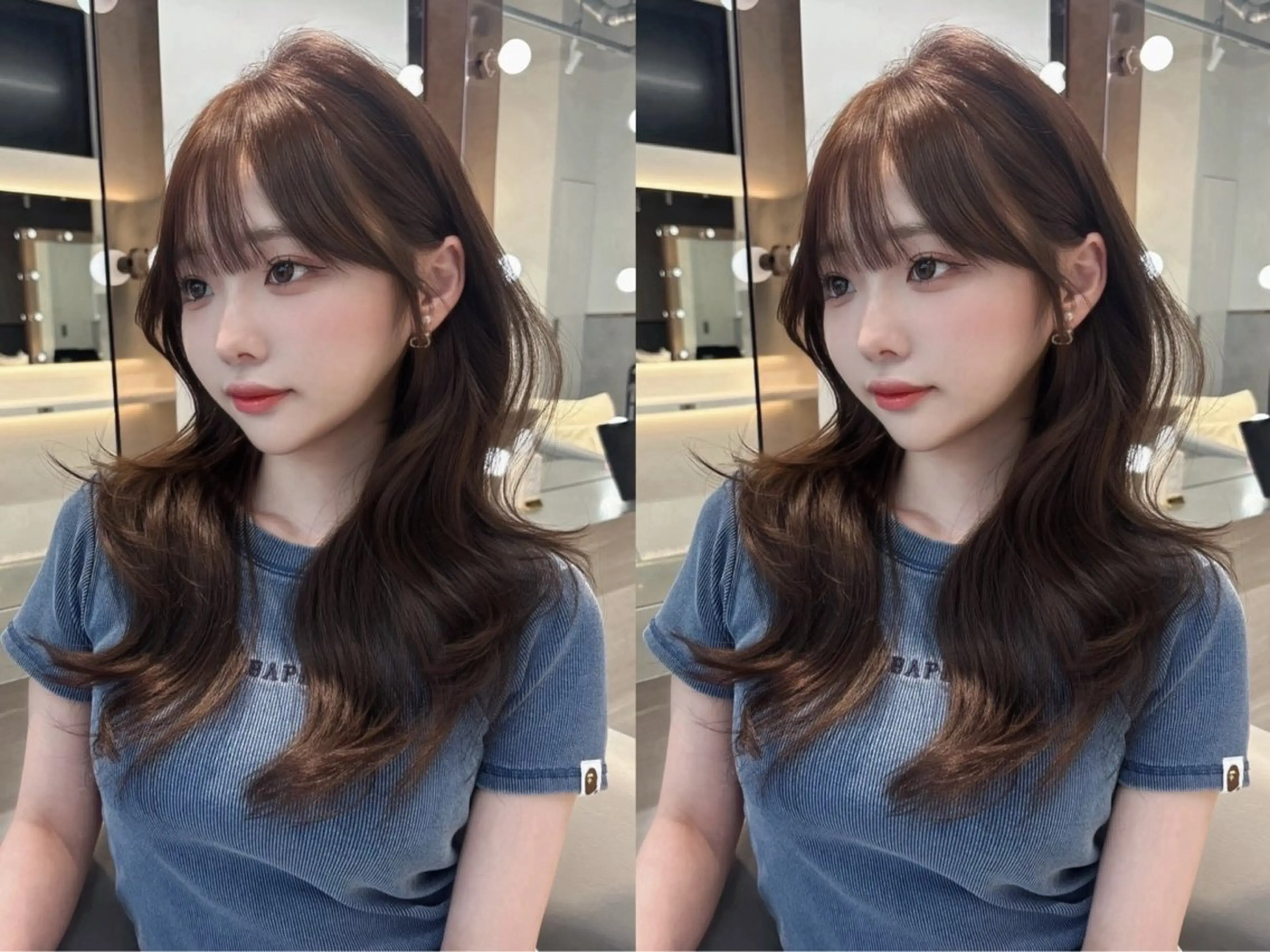 ロング レイヤーカット カット ヘアカラー 🎀透明感ブラウ ンshizuka🎀のヘアスタイル