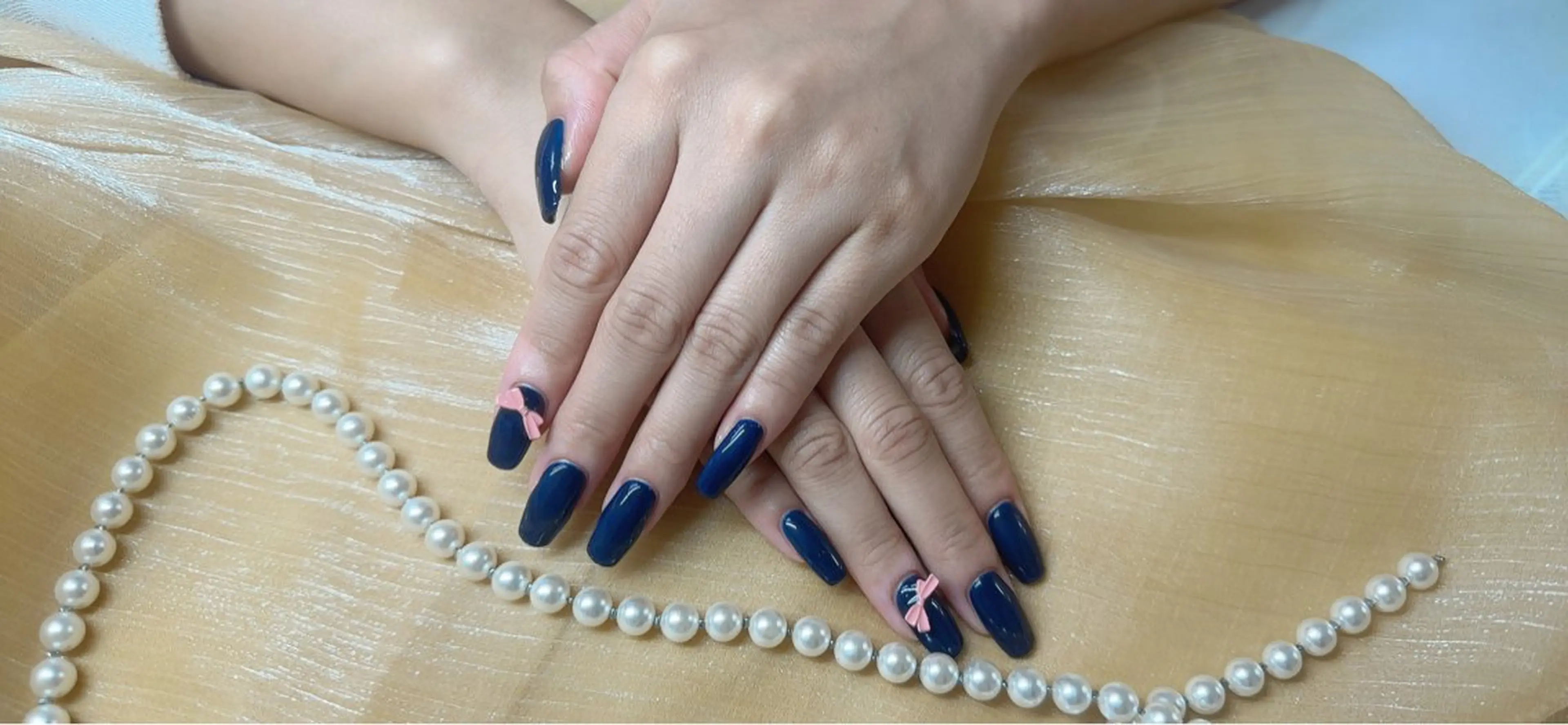 【ハンドネイル】⭐️ チップ長さだし「ワンカラーラメグラデーション」の写真