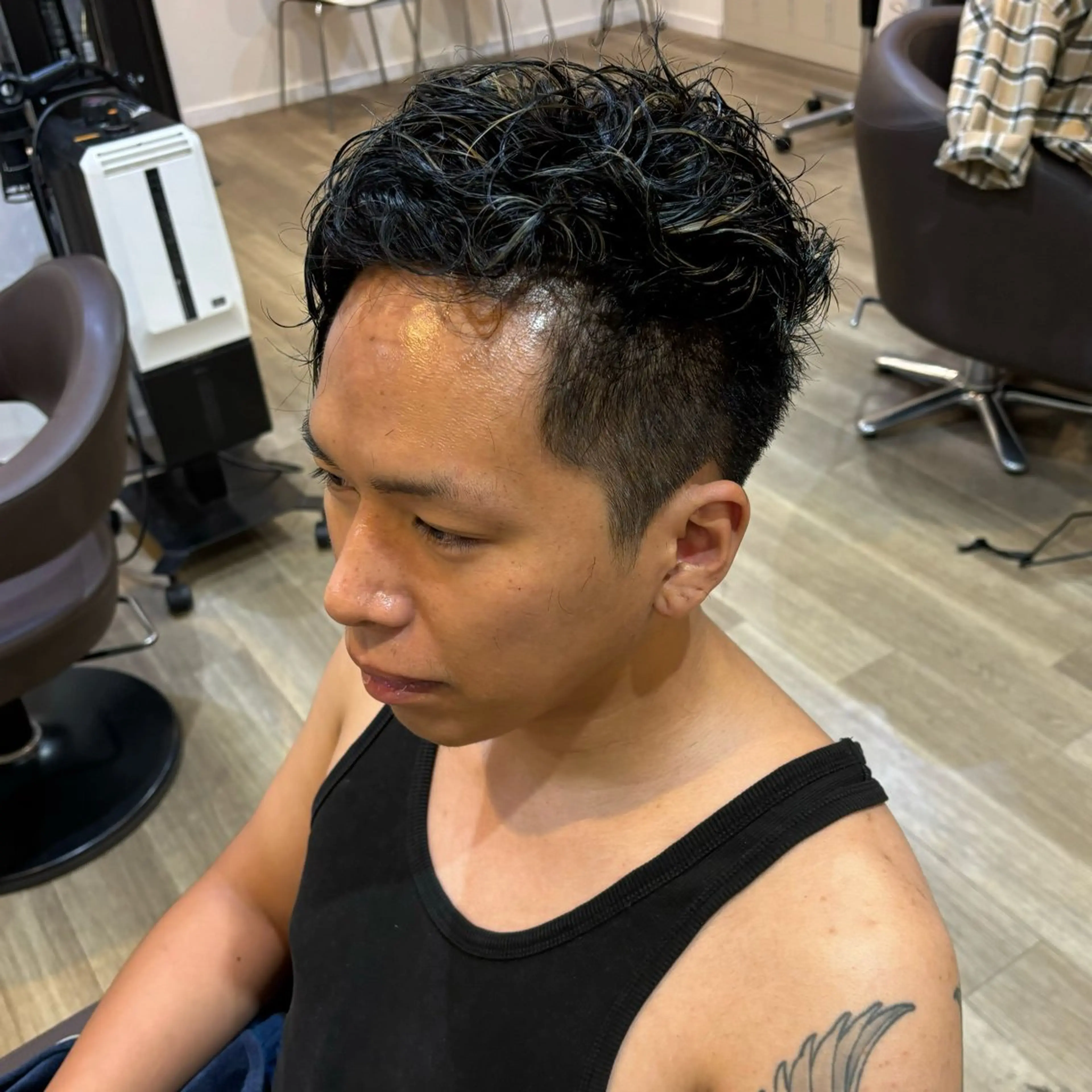 ショート ハイライト ヘアカラー 🎀ハイトーン/ 艶カラー/夕月🎀のヘアスタイル