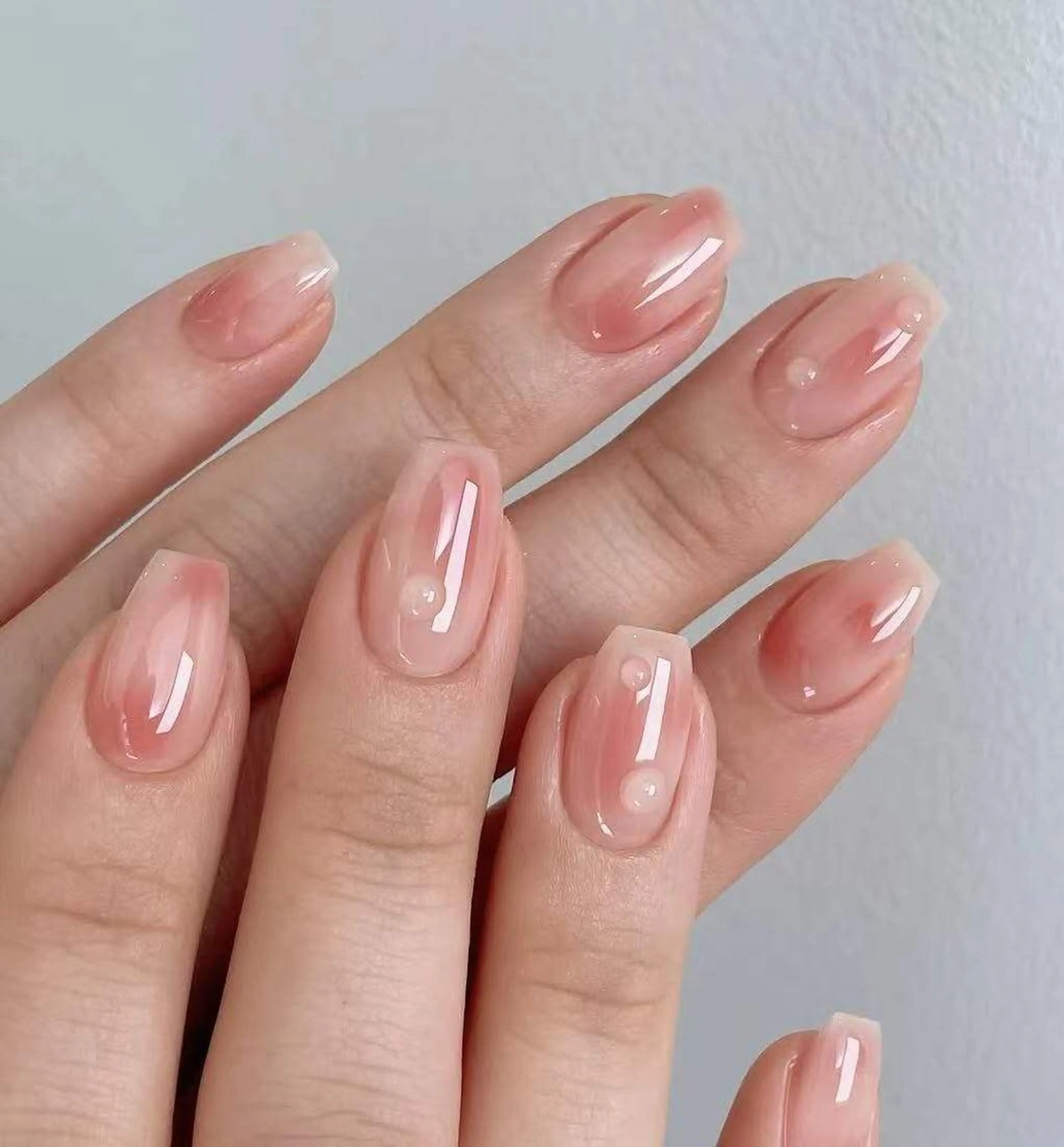 ネイル オーロラネイル フラワーネイル フットネイル フレンチネイル ジェルネイル ハンドネイル BabyYouMi ねねのネイルデザイン