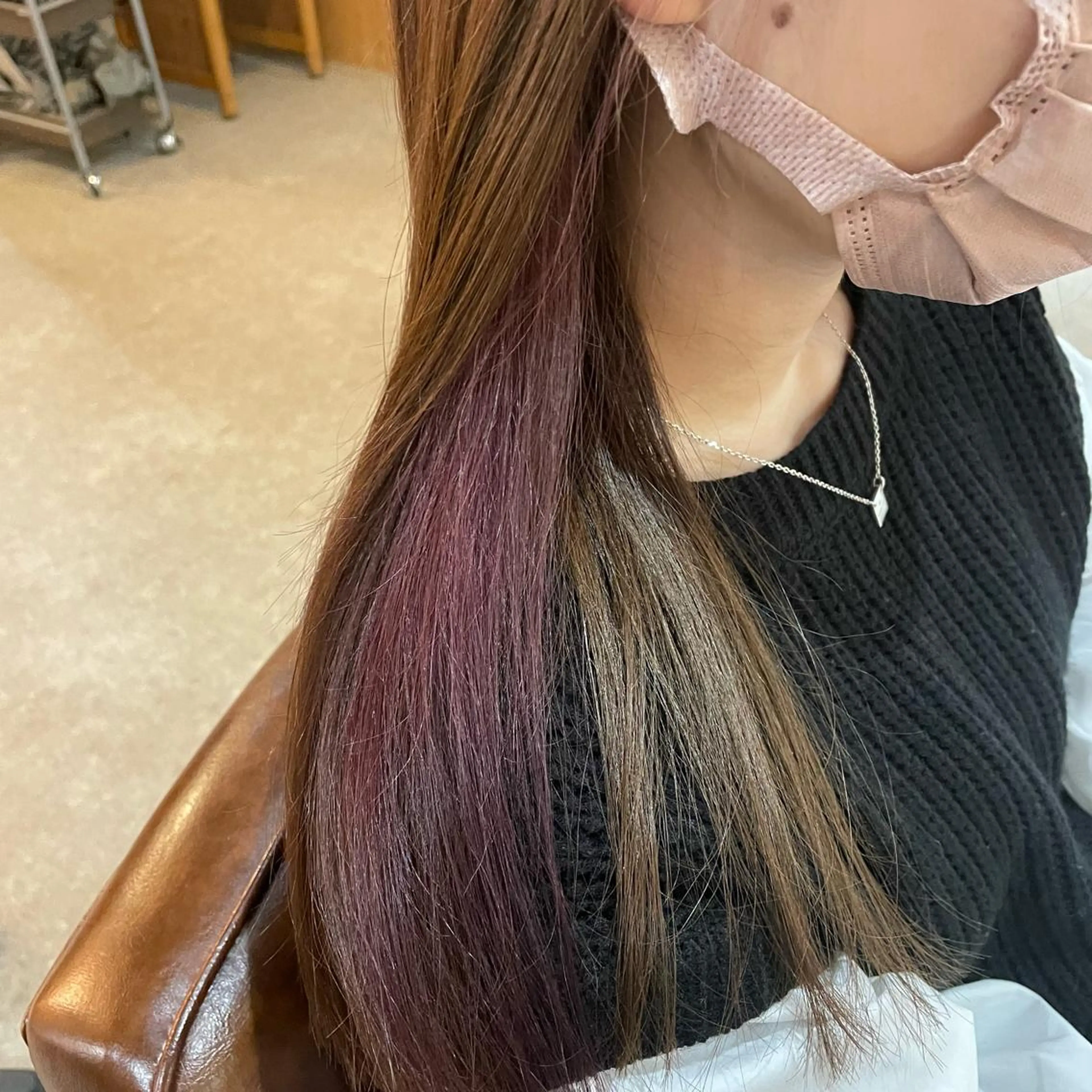 セミロング カラー 🌼RIKA🌼レデ ィース専門💖のヘアスタイル