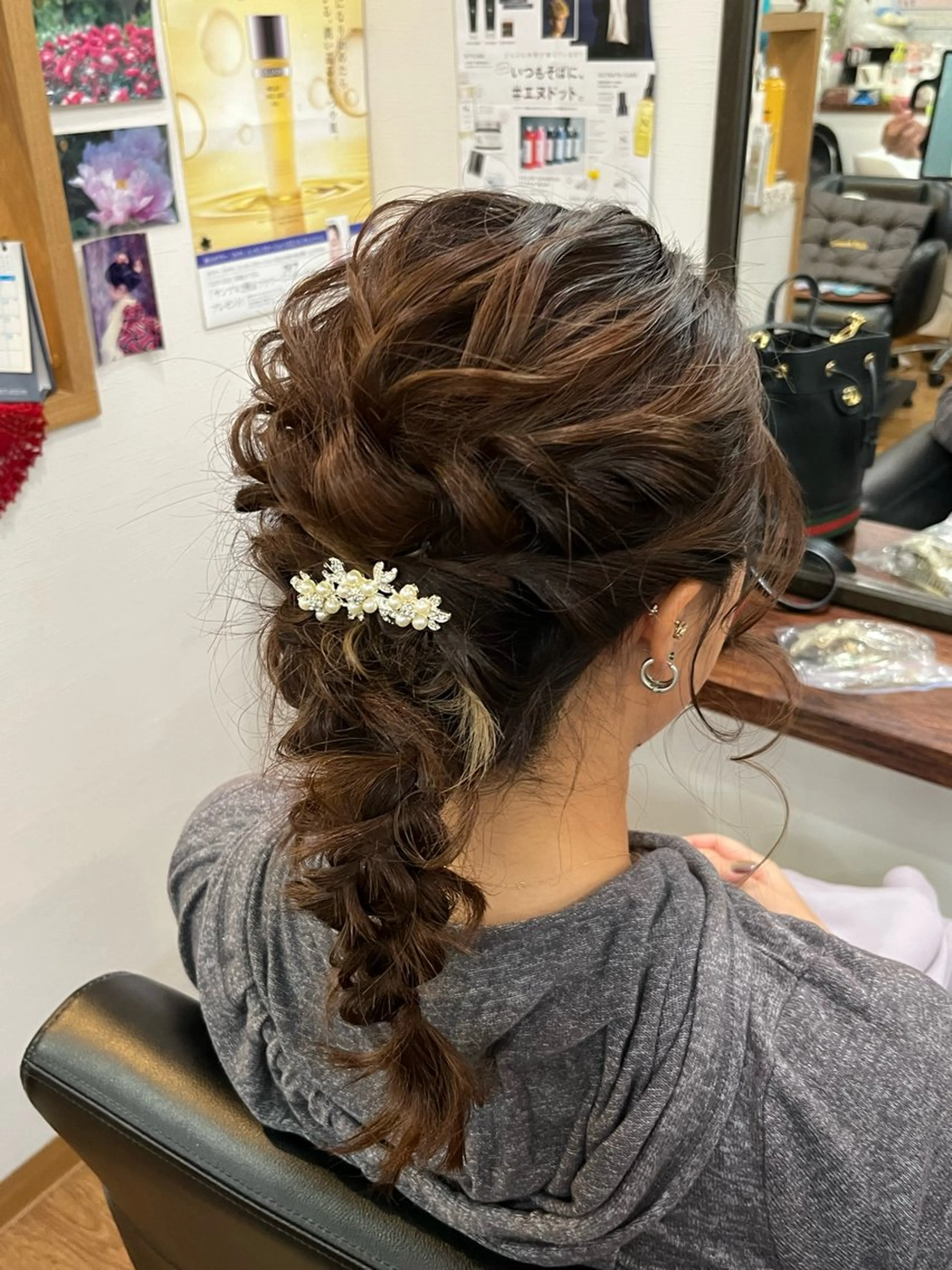 セミロング ヘアアレンジ ヘアセット あんざき みわのその他イメージ